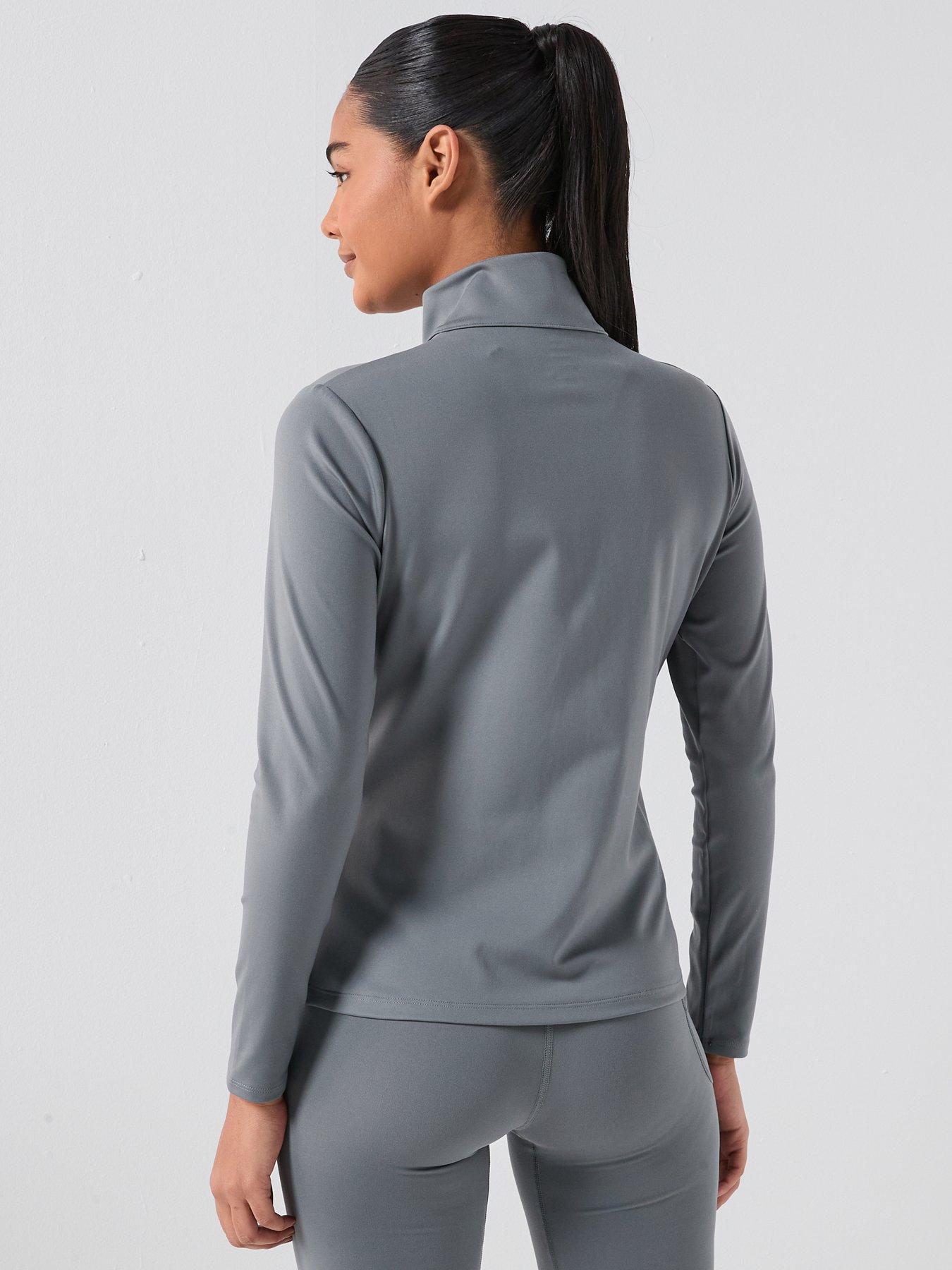 Image 2 of 6 of UNDER ARMOUR Womens Training Motion Full Zip Top - Grey
