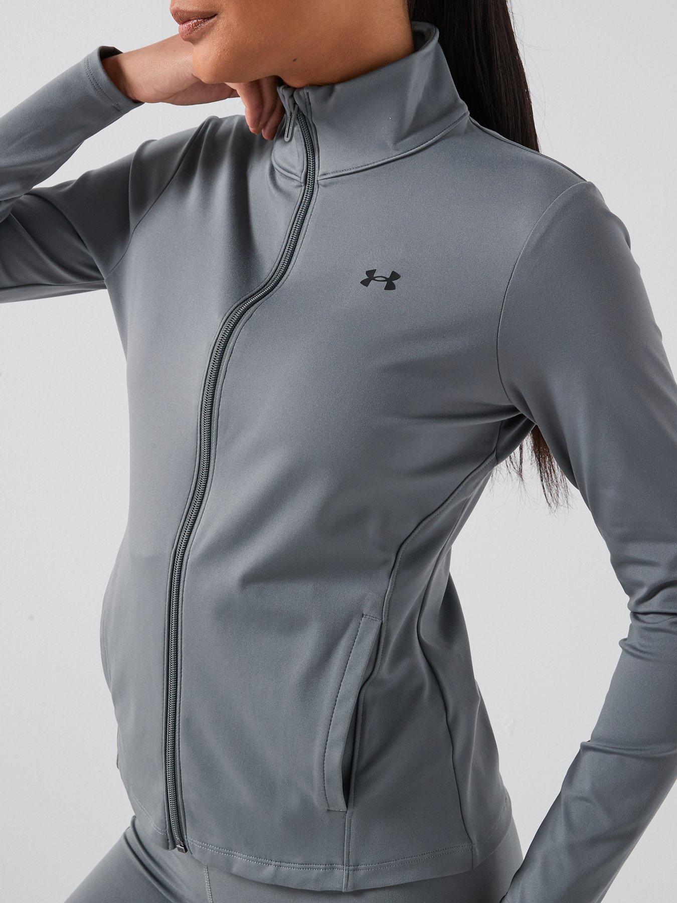Image 6 of 6 of UNDER ARMOUR Womens Training Motion Full Zip Top - Grey