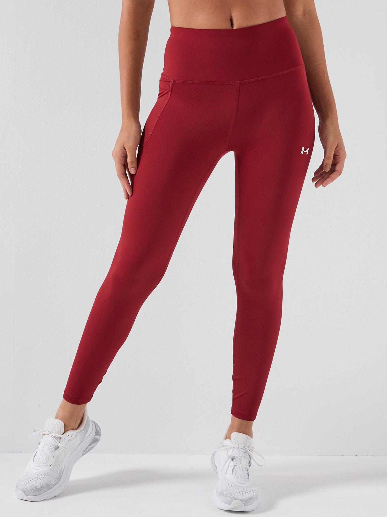 UNDER ARMOUR Womens Training Motion Ankle Legging - Buergundy