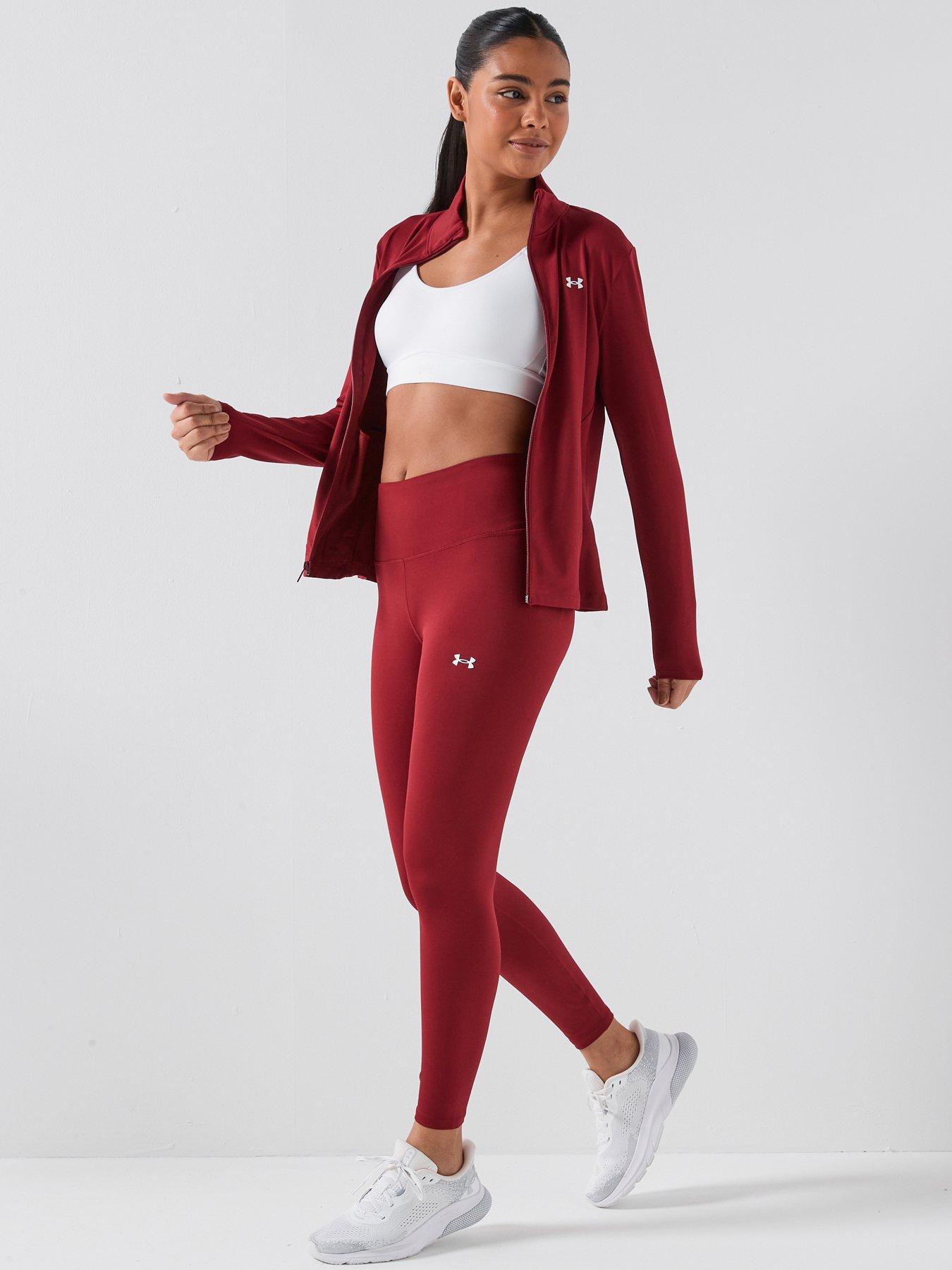 Image 3 of 6 of UNDER ARMOUR Womens Training Motion Ankle Legging - Buergundy