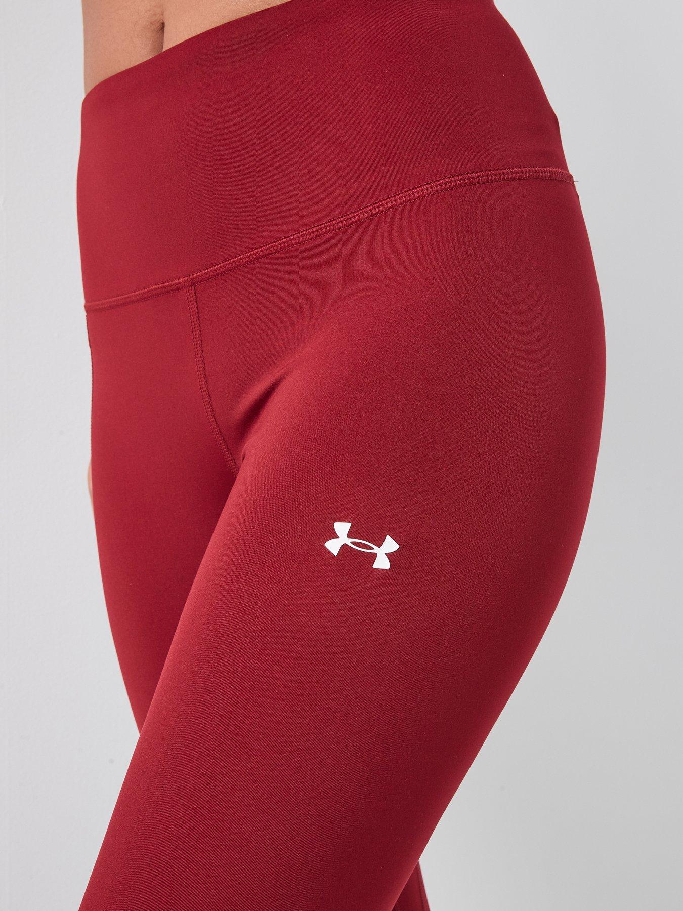 Image 4 of 6 of UNDER ARMOUR Womens Training Motion Ankle Legging - Buergundy