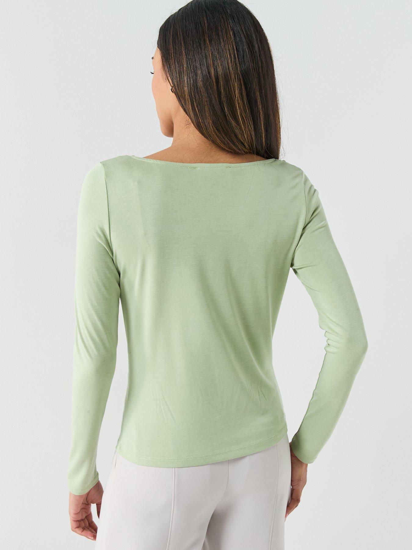 Image 2 of 4 of AWARE Awvalerie Long Sleeve Cowl Neck Top - Green