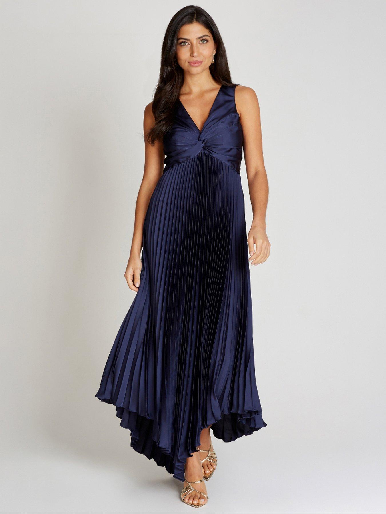 open lace back dress Little Mistress Coral Rose Check and Pleated Hem Midi Dress : Amazon.co.uk:  Fashion