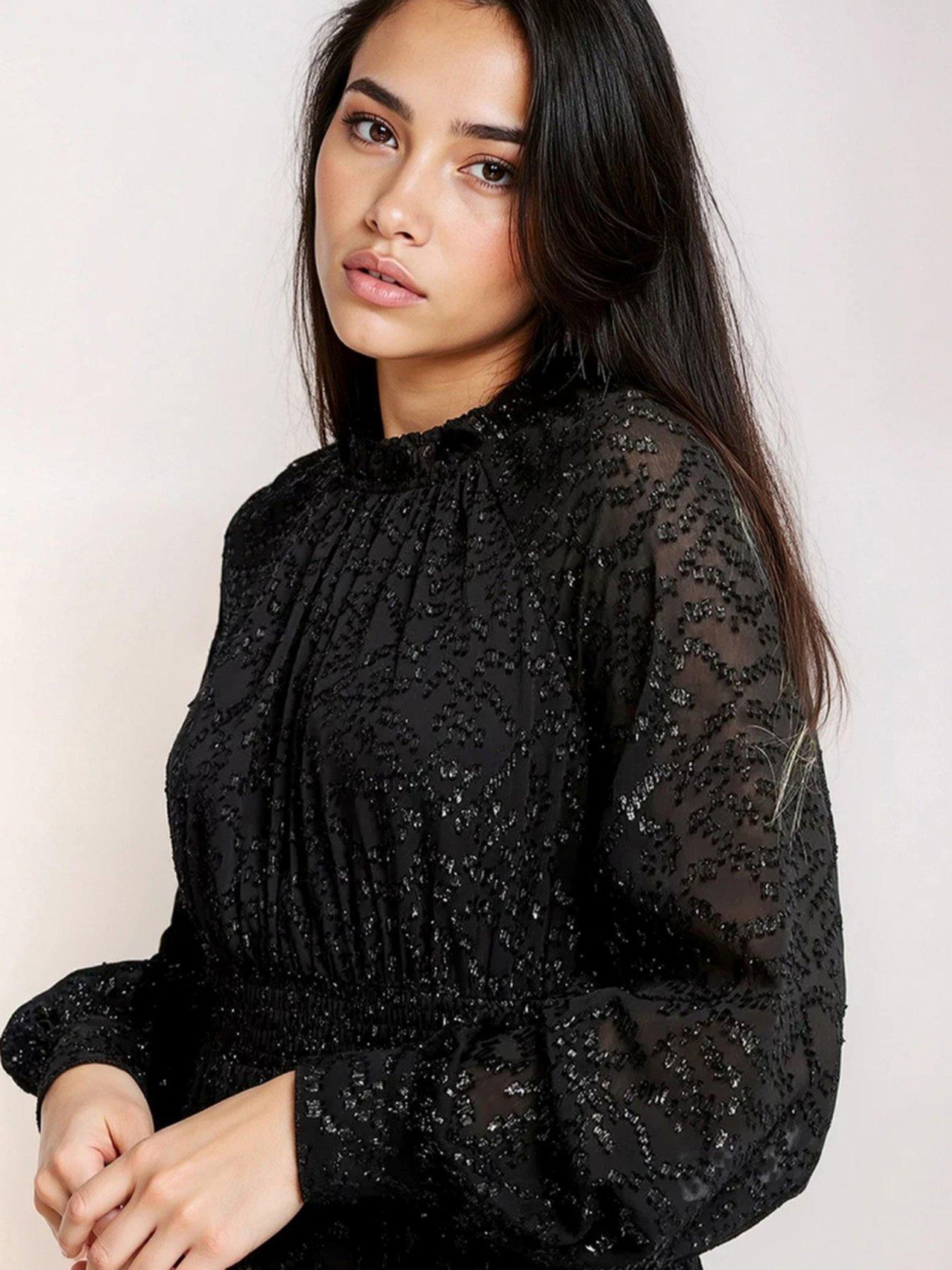 lace trim sweatshirt dress Wilt Women's Lace Details Sweatshirt main image 1