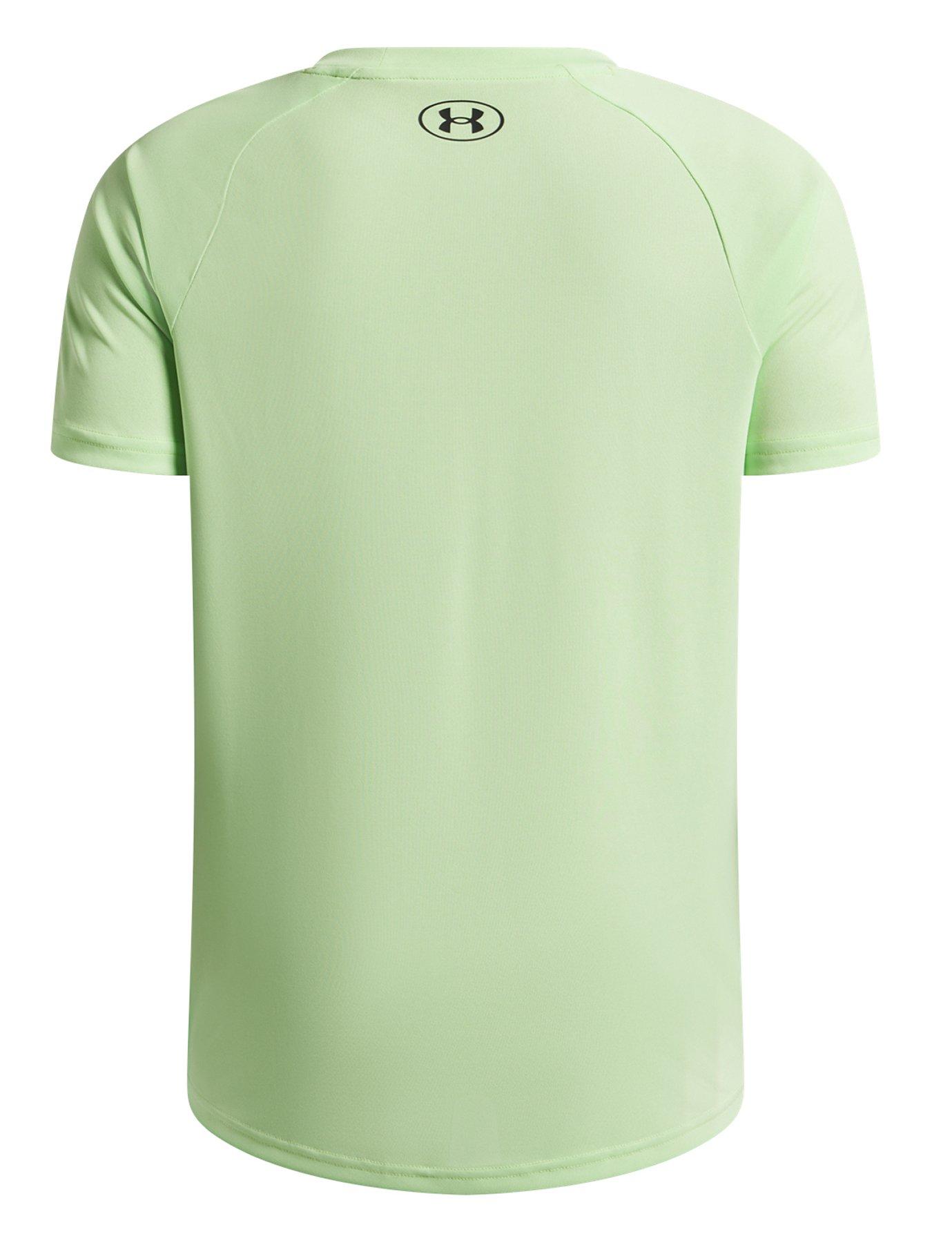 Image 2 of 3 of UNDER ARMOUR Junior Boys Training Tech Short Sleeve Crew Neck T-Shirt - Green