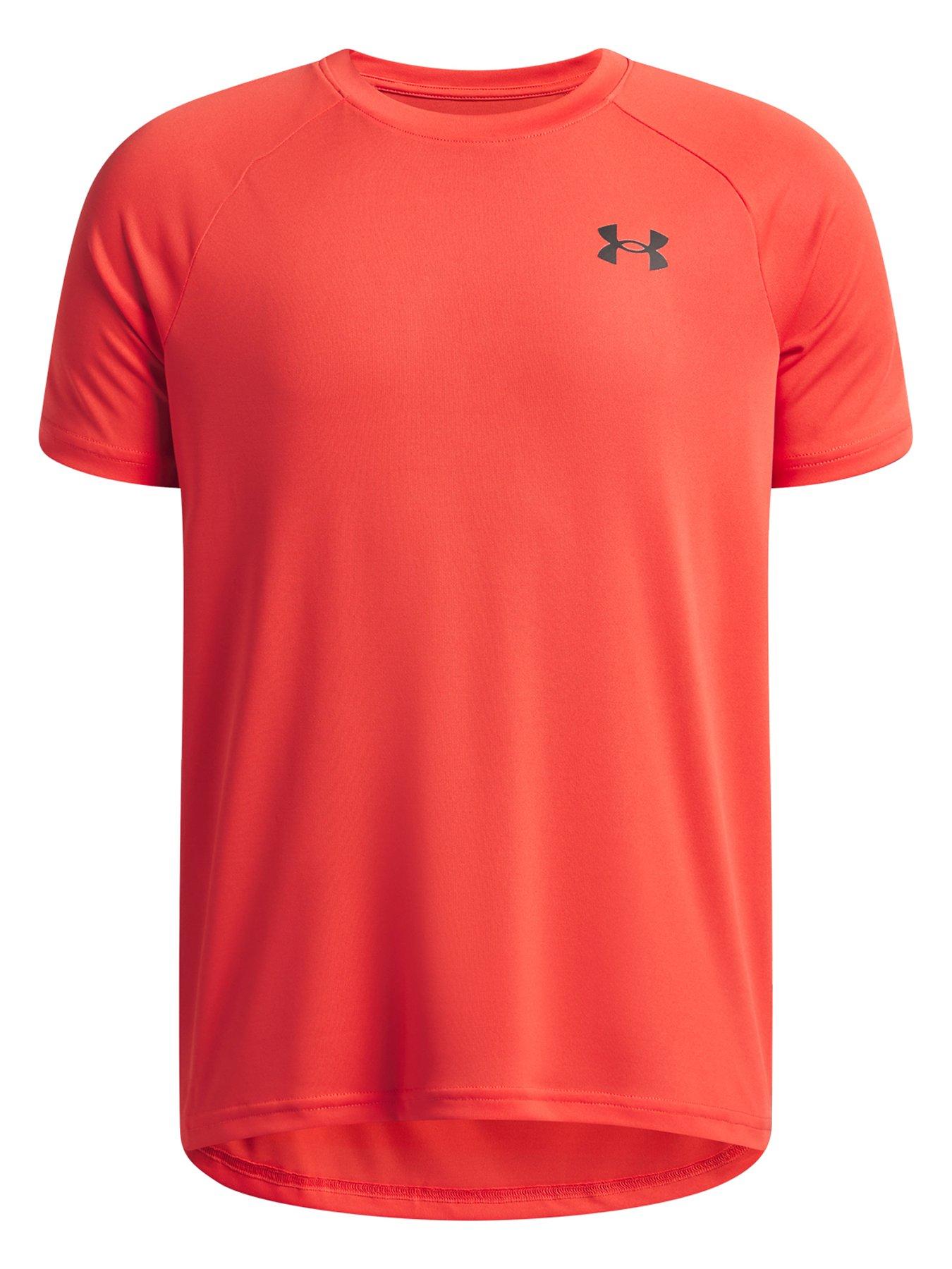 UNDER ARMOUR Junior Boys Training Tech Short Sleeve Crew Neck T-Shirt - Red