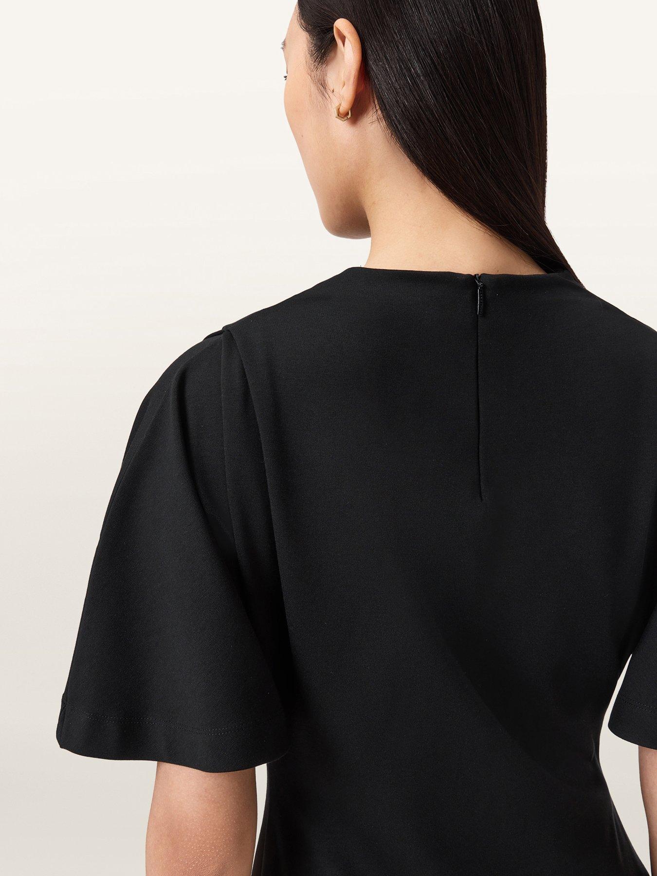 Image 5 of 5 of AllSaints Rosa Mini Dress - Black