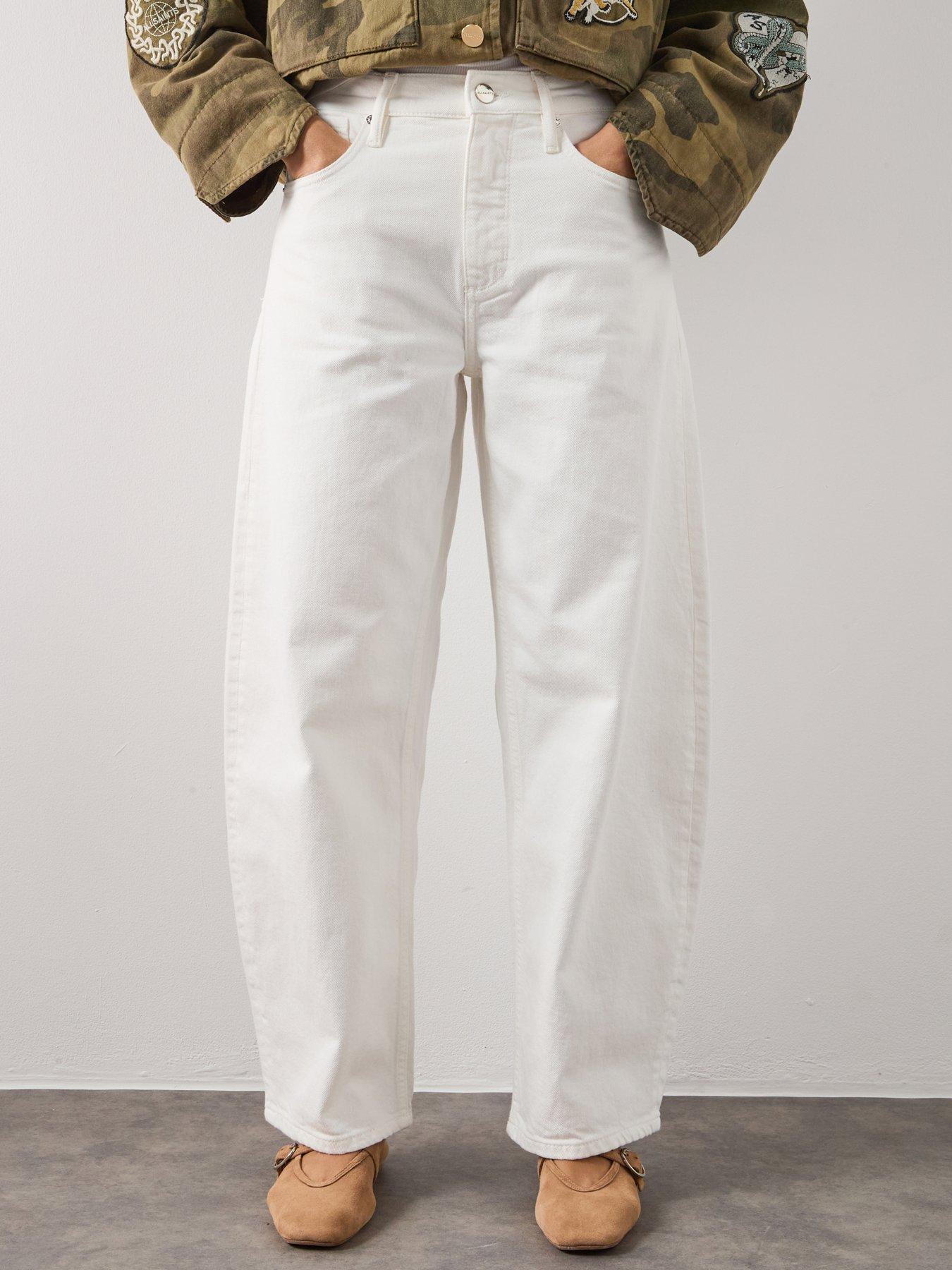 AllSaints Sadie Barrel Jean - Ecru - White