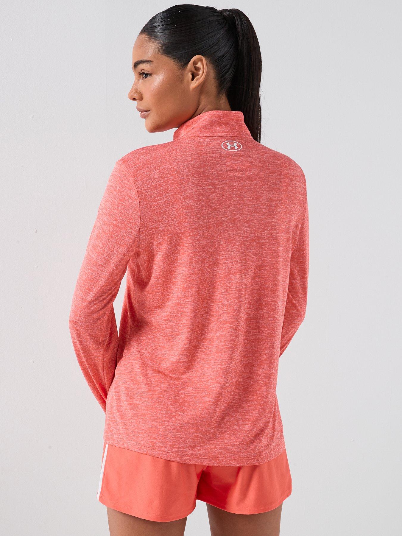 Image 2 of 6 of UNDER ARMOUR Womens Training Tech 1/2 Zip - Orange