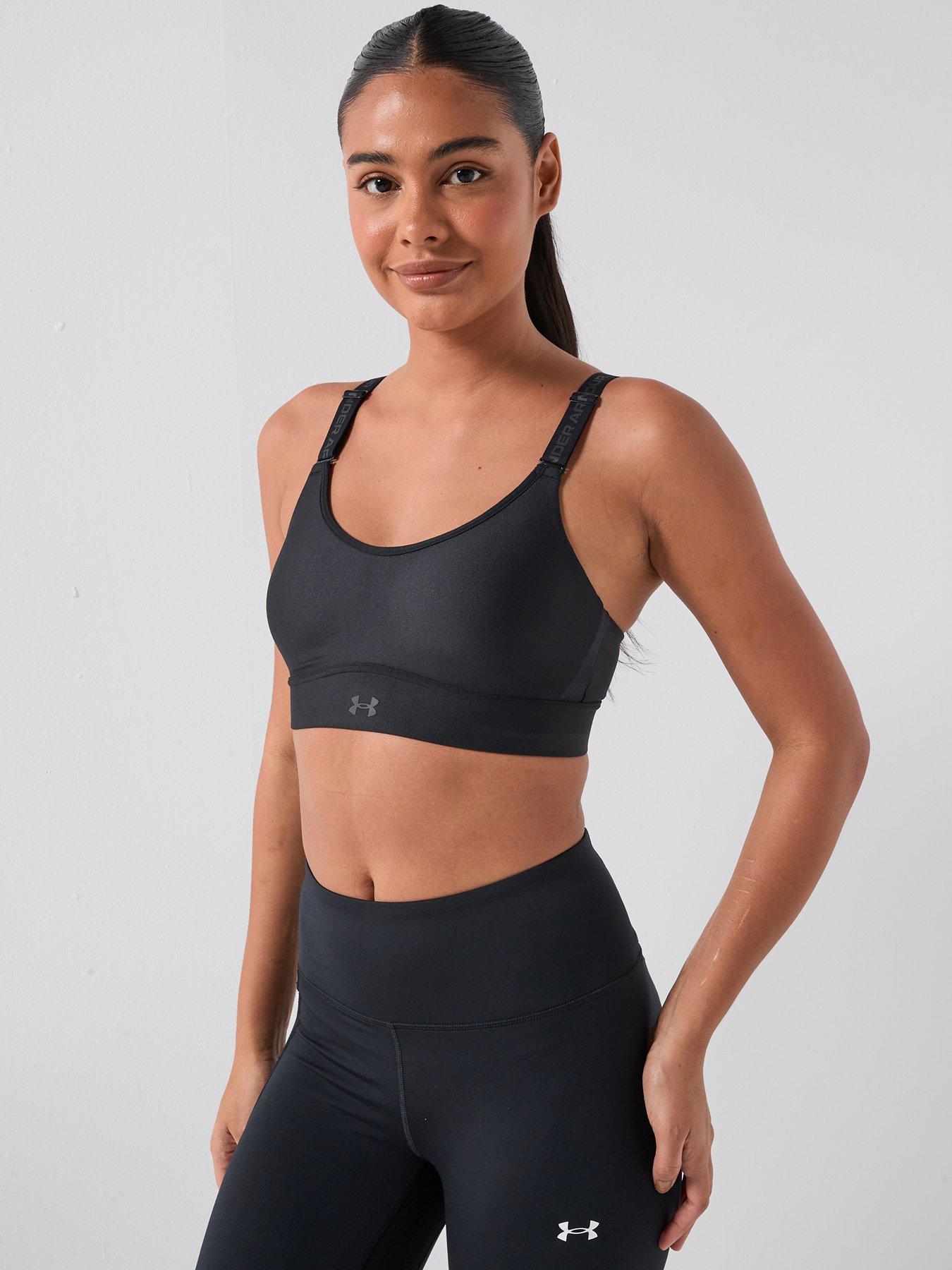 UNDER ARMOUR Womens Training Infinity Mid Bra - Black