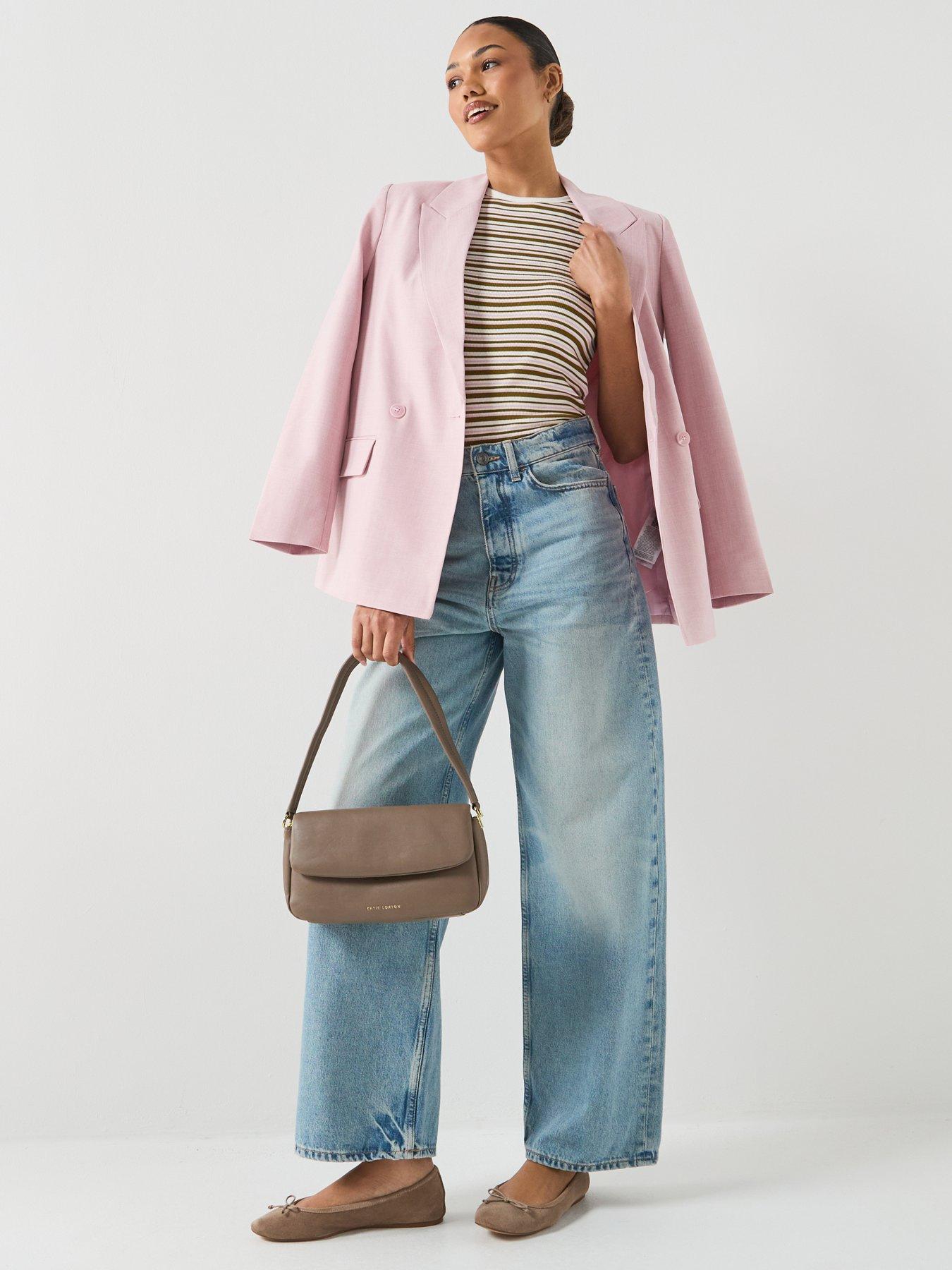 Image 3 of 5 of JDY Striped Short Sleeve T-Shirt - Brown