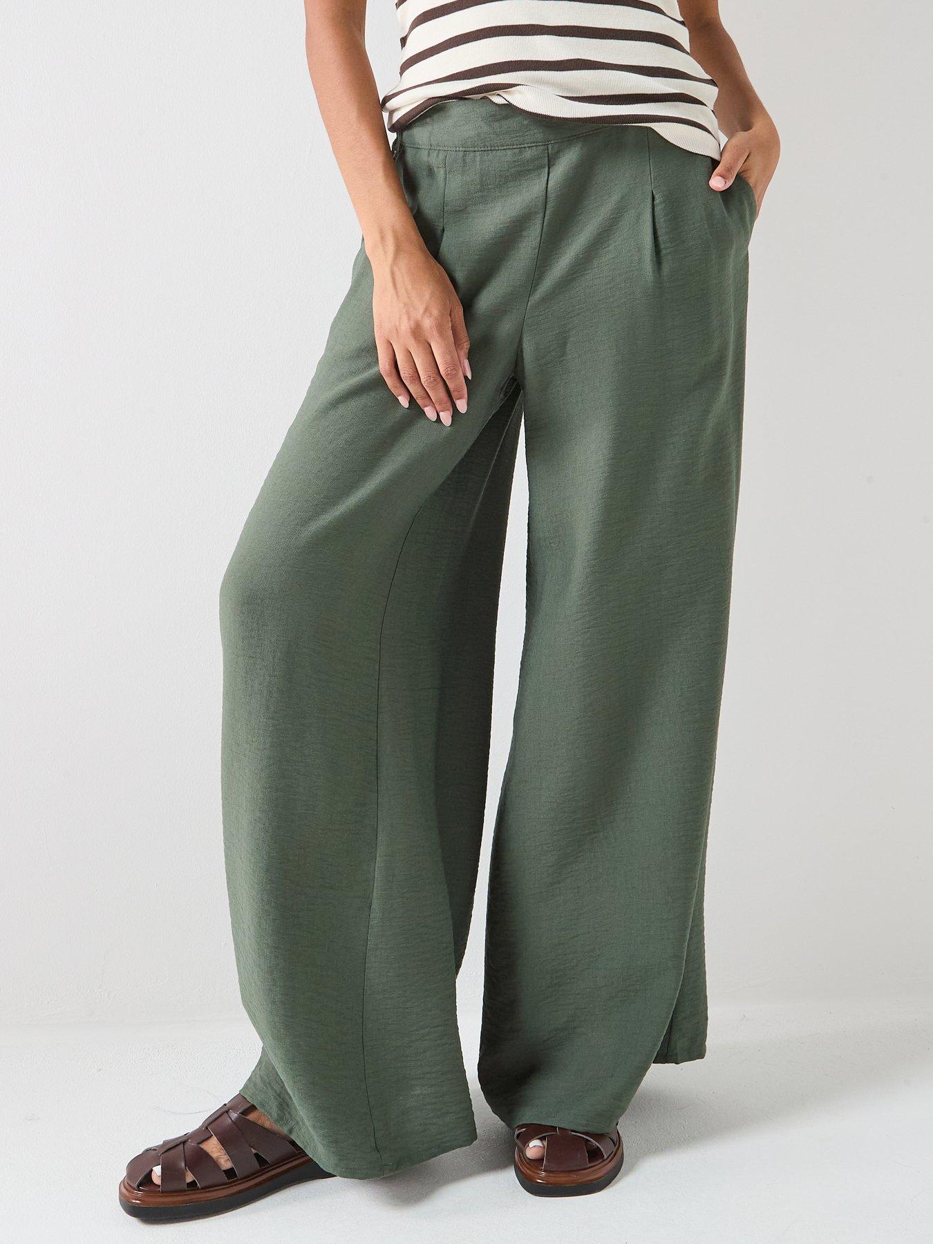 Jdy Pepper Palazzo Trousers - Green