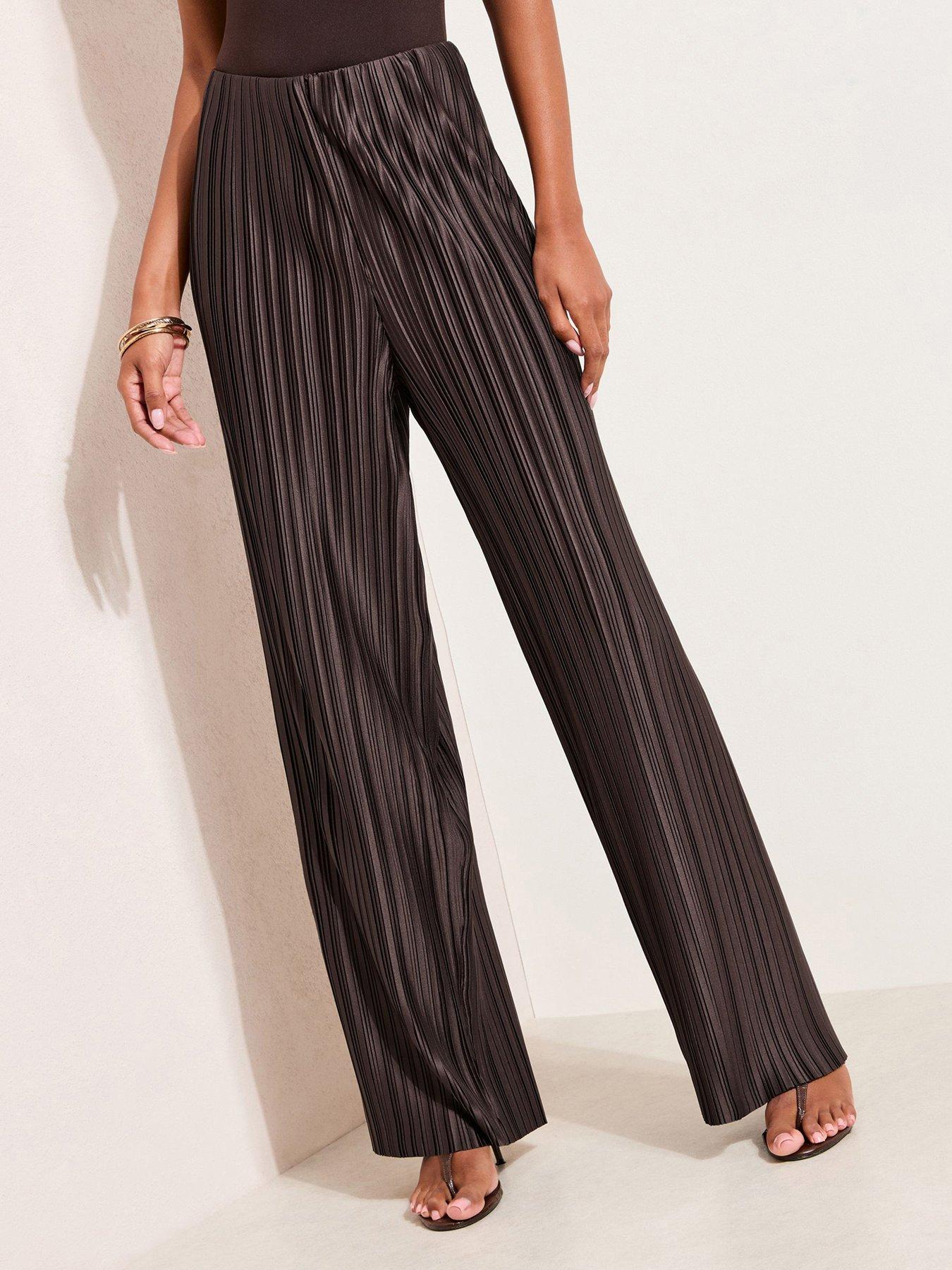 Friends Like These Pleated Trousers - Brown