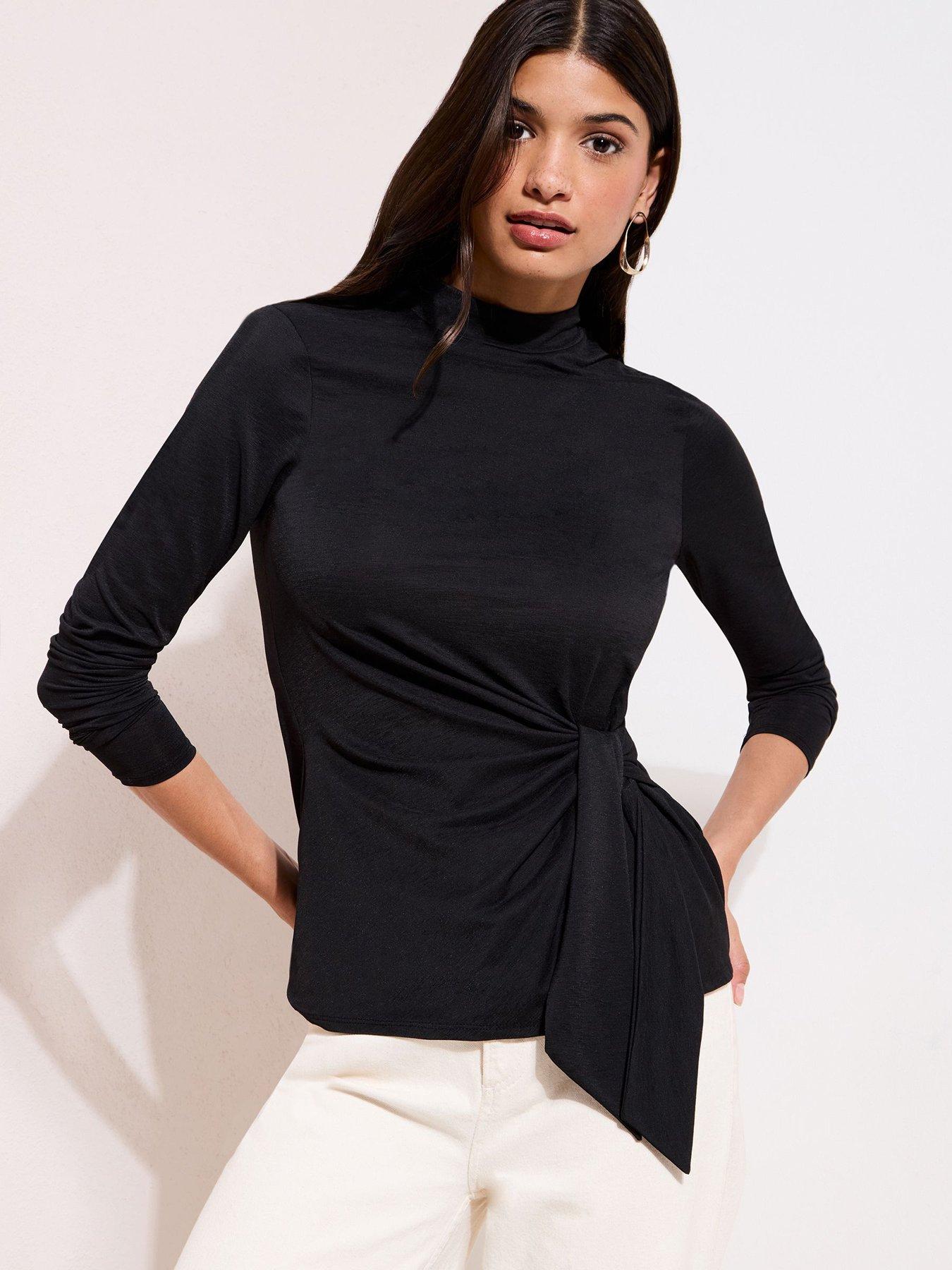 Friends Like These Tie Side Tunic - Black