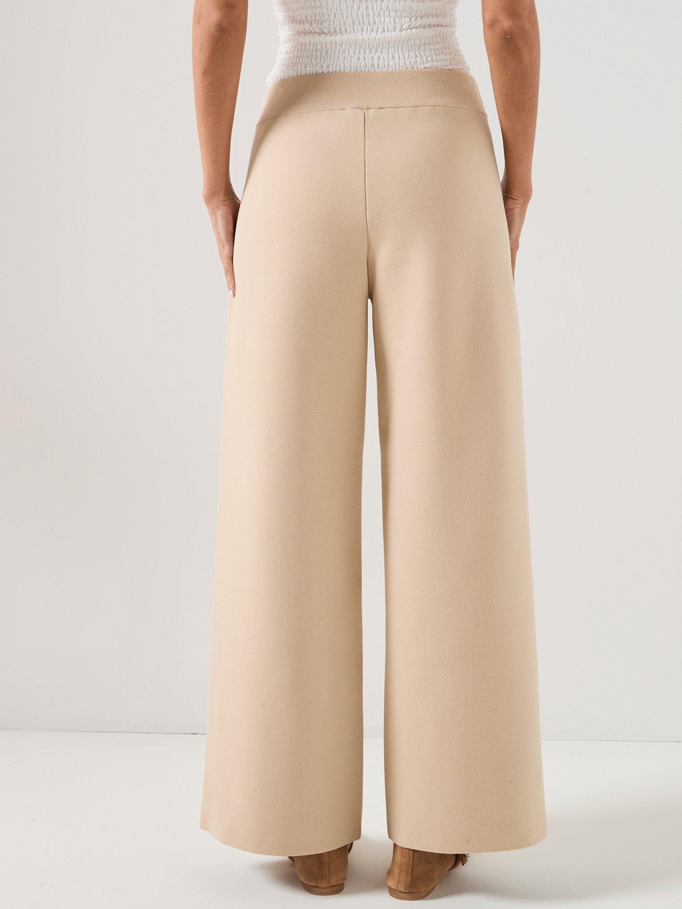 Image 2 of 5 of AllSaints Sonny Knit Trouser - Pebble White