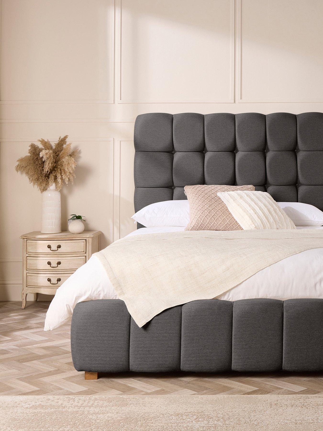 Aspire Amberleigh Ottoman Bed - Charcoal