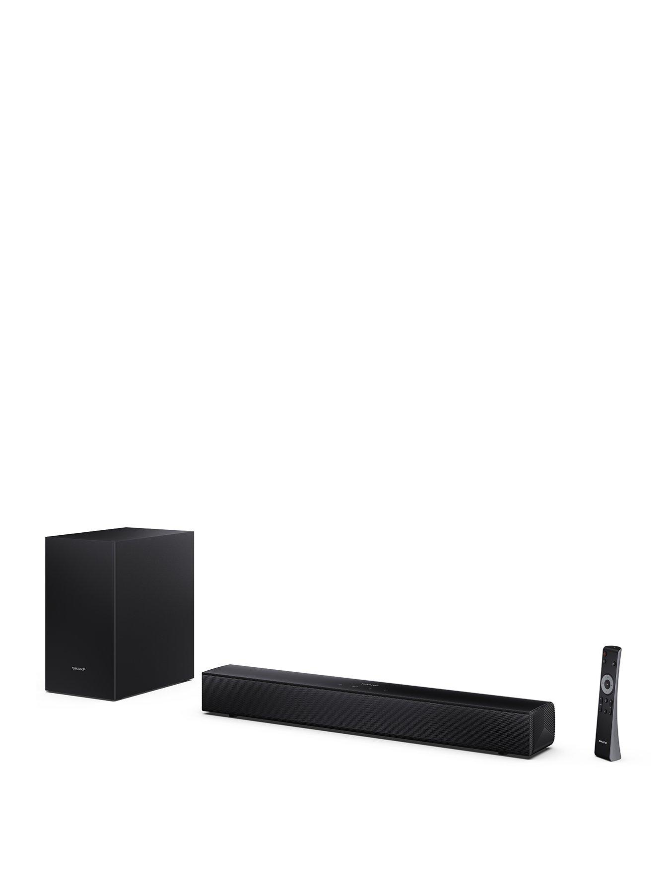 Sharp Soundbar HT-SBW121K 240W 2.1 Channel Wireless Subwoofer Roku TV Ready HDMI ARC Black