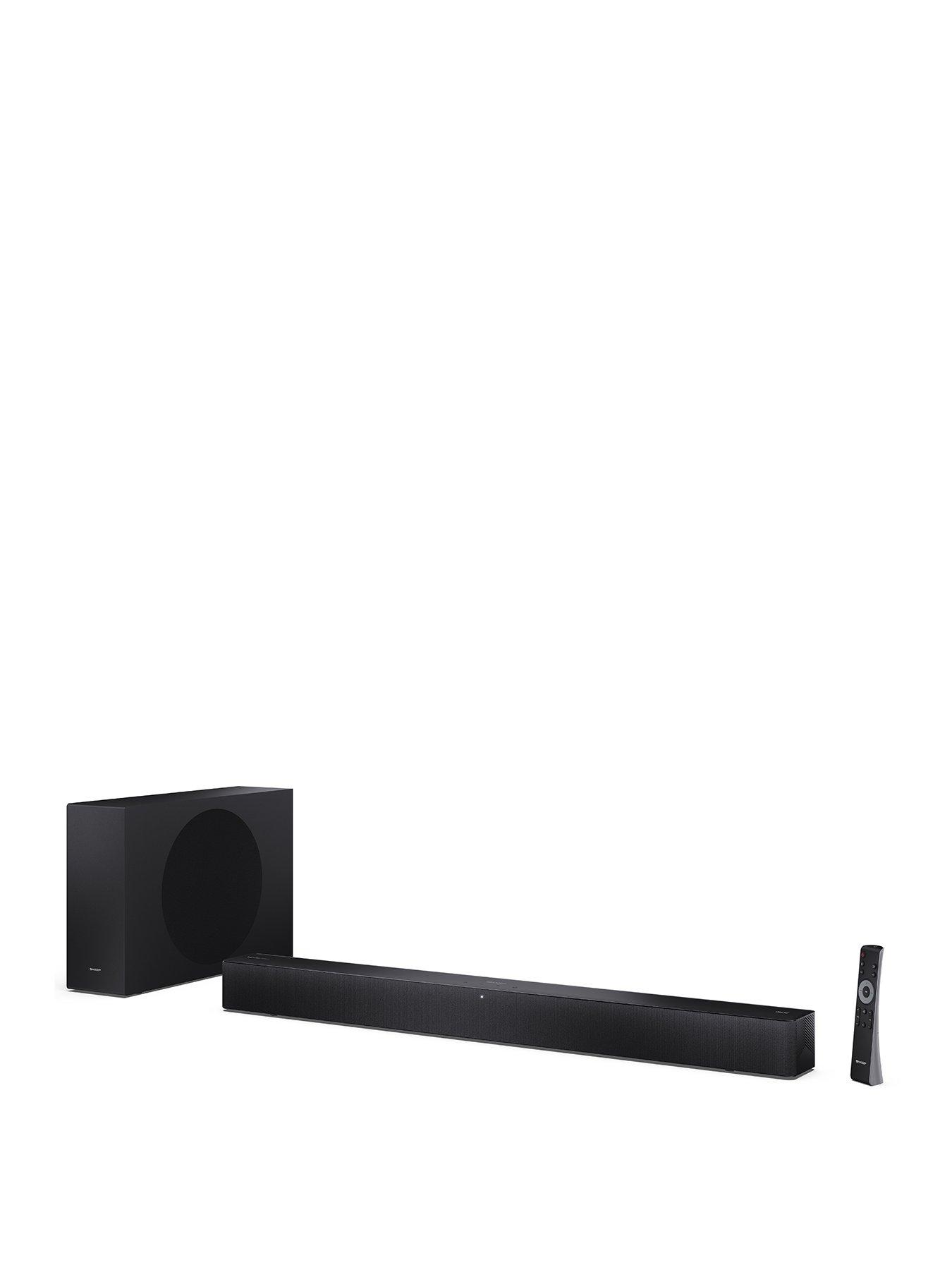 Sharp Soundbar HT-SBW310 330W 2.1 Channel Dolby Atmos DTS Virtual:X Wireless Subwoofer Roku TV Ready Black
