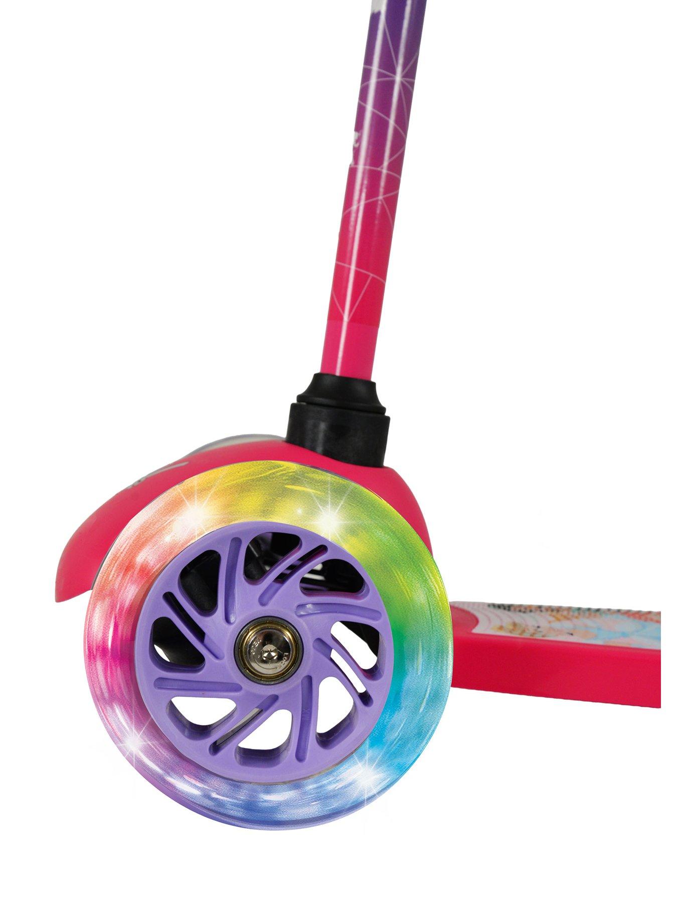 Image 2 of 6 of Disney Princess Tilt n Turn Scooter with Light Up Wheels and Stickers