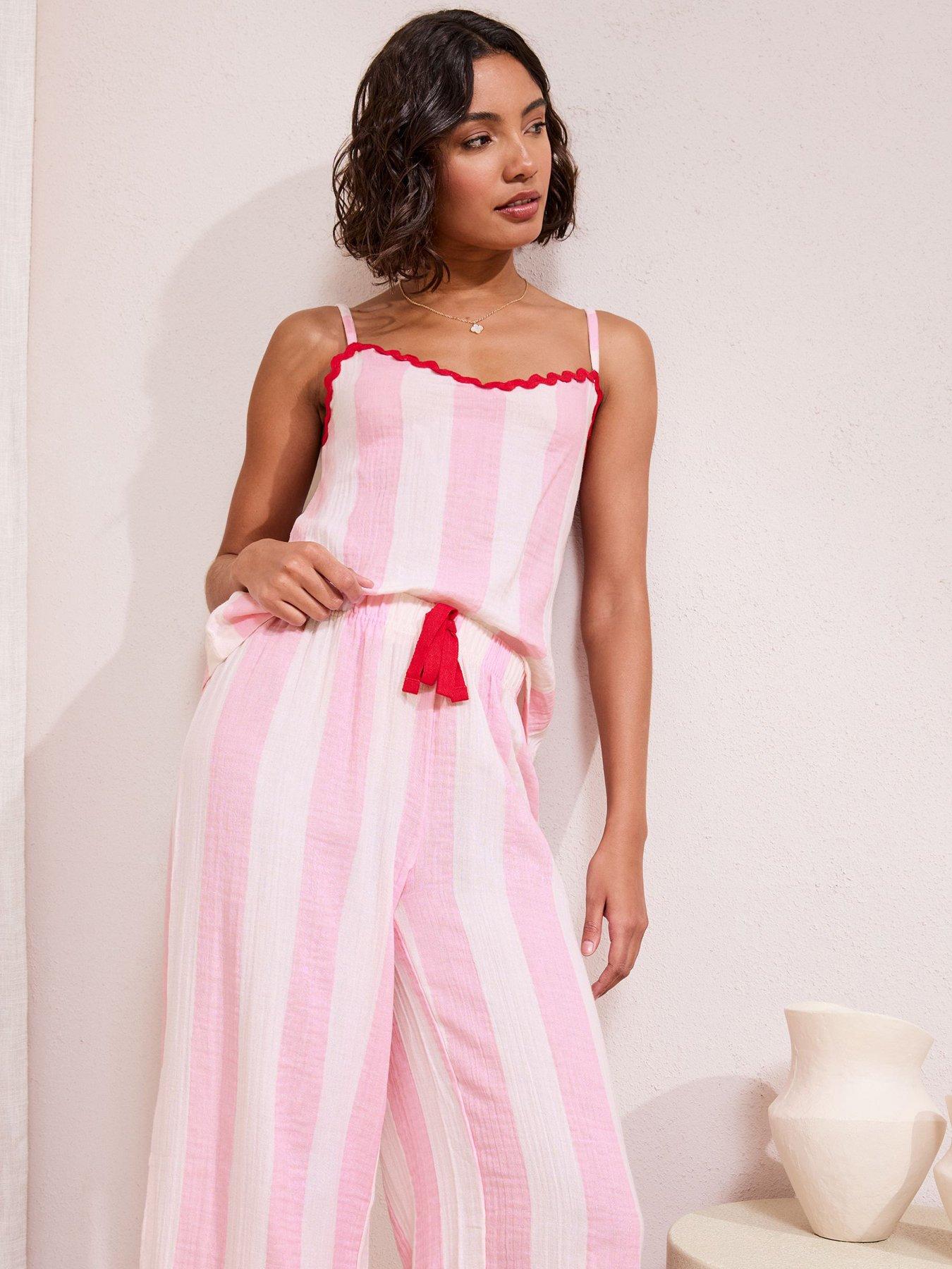 Friends Like These Stripe Rik Rak Cheesecloth Cami & Wl Trouser Set ...