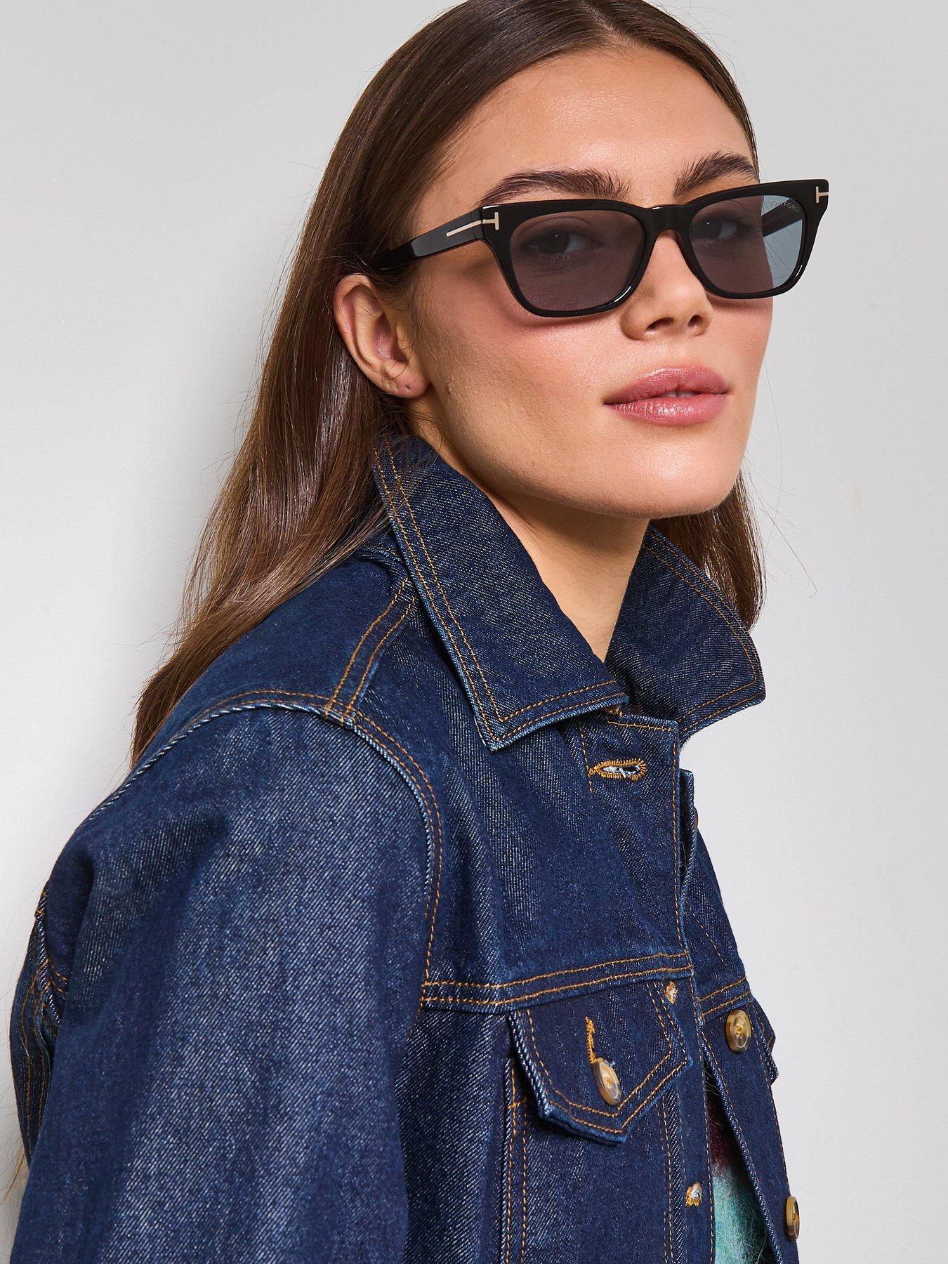 Tom Ford Penn Rectangular Sunglasses - Black