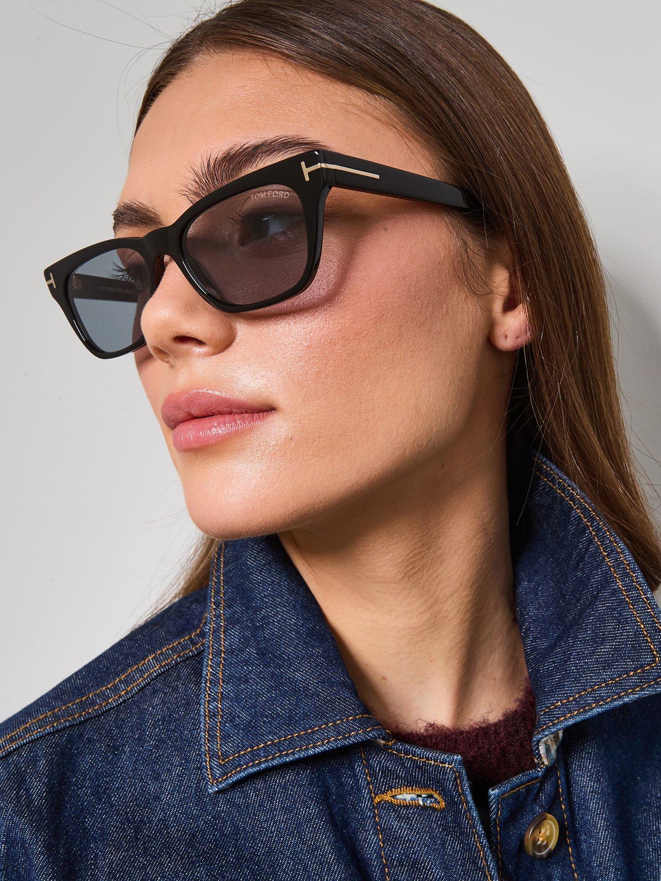 Image 7 of 7 of Tom Ford Penn Rectangular Sunglasses - Black