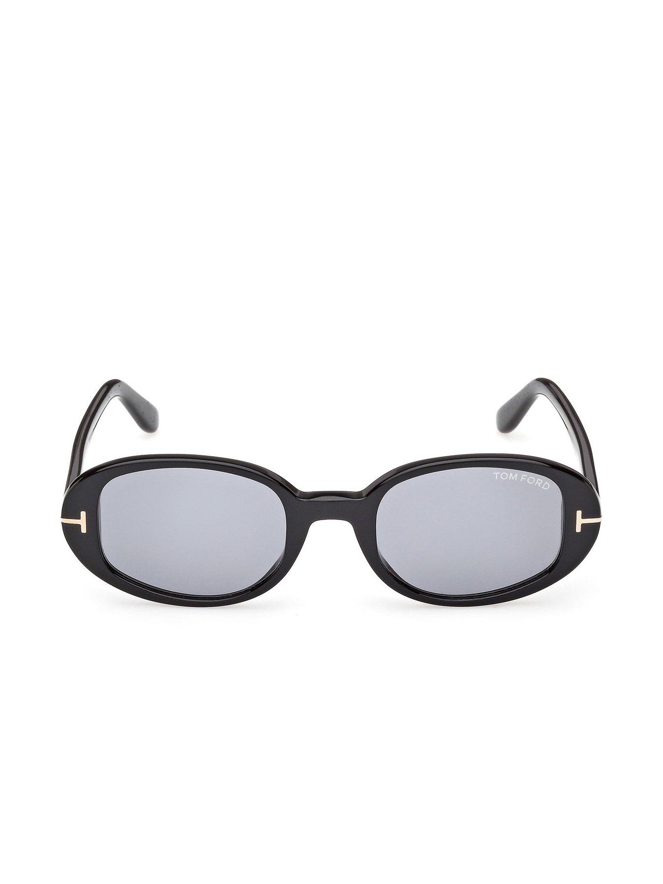 Image 2 of 6 of Tom Ford Iggy Oval Sunglasses - Black