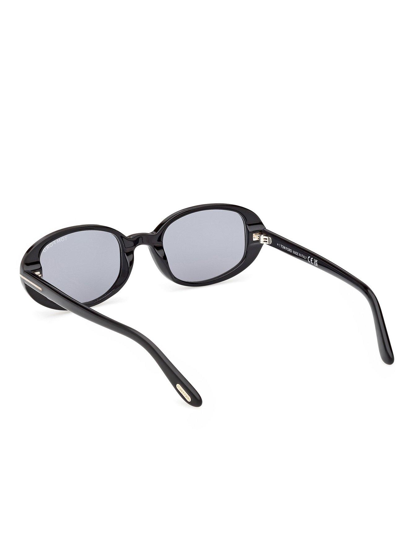 Image 4 of 6 of Tom Ford Iggy Oval Sunglasses - Black