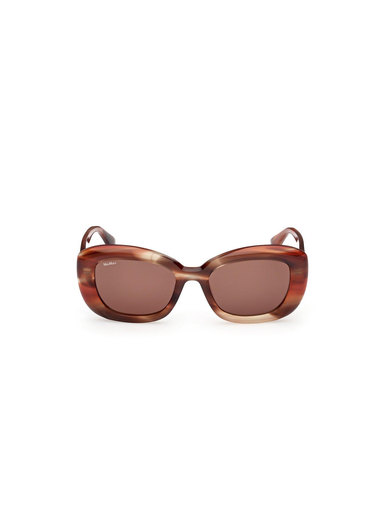 Image 5 of 7 of Max Mara Elizabeth Round Sunglasses - Red