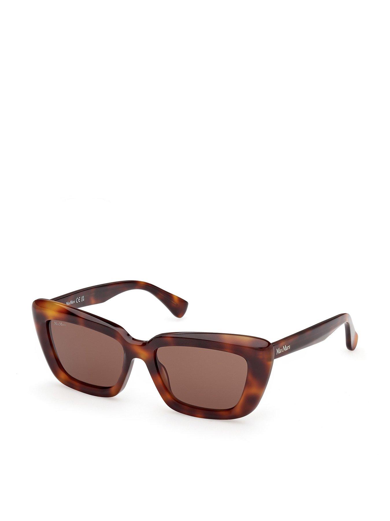 Max Mara Elizabeth Cat Eye Sunglasses - Dark Havana