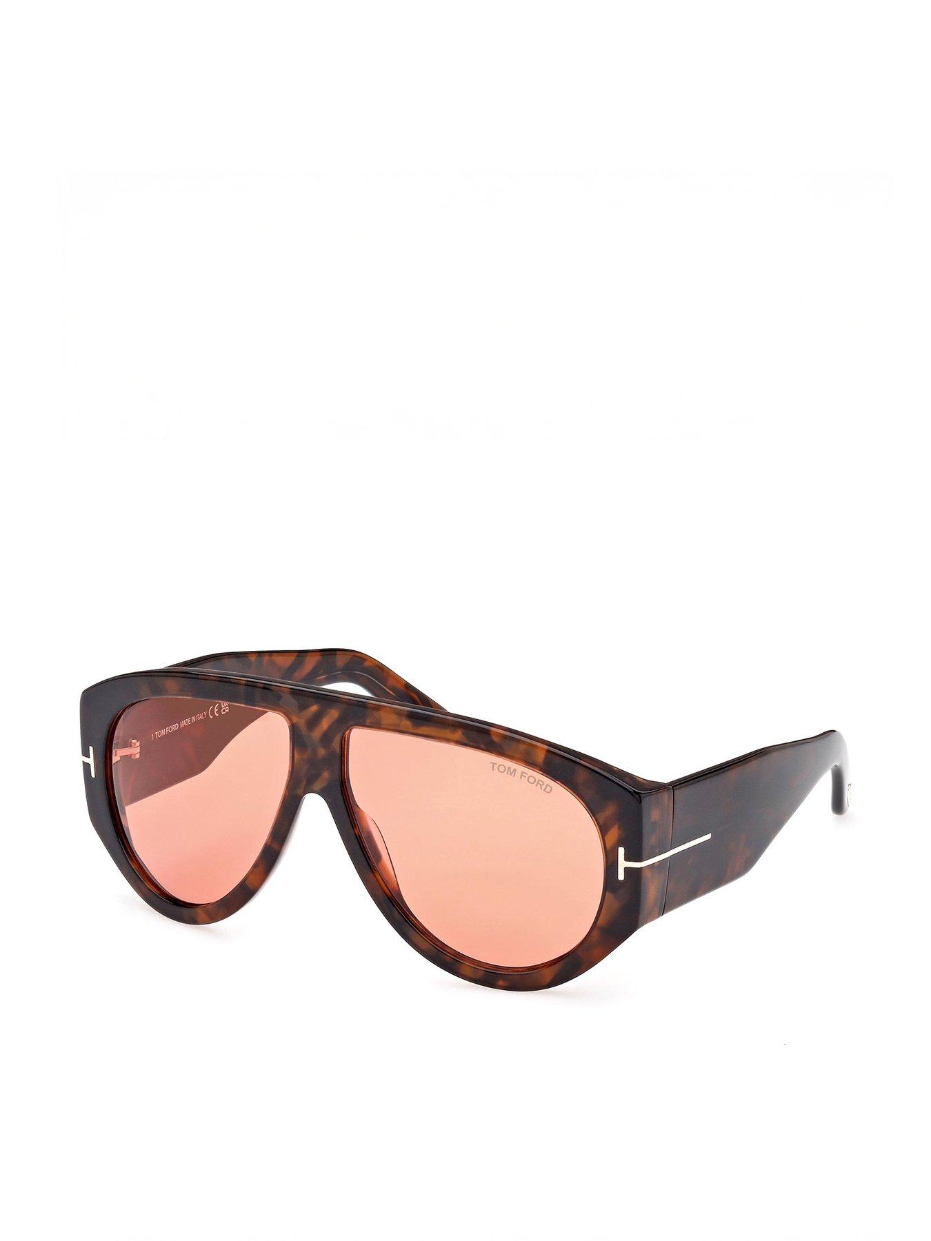 Image 2 of 7 of Tom Ford Bronson Pilot Sunglasses - Dark Havana