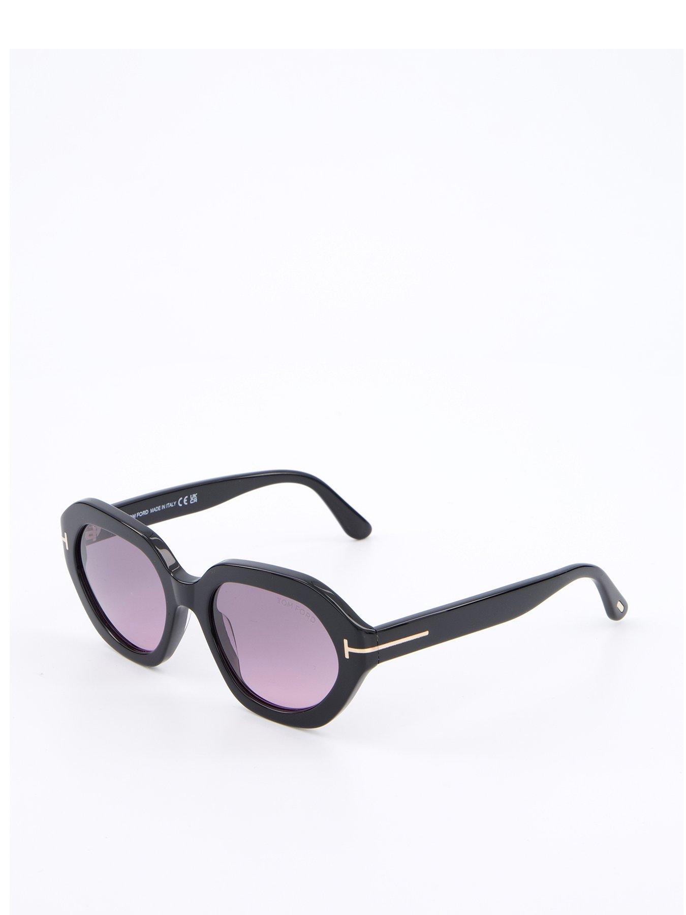 Image 2 of 6 of Tom Ford Meryl Geometric Sunglasses - Shiny Black