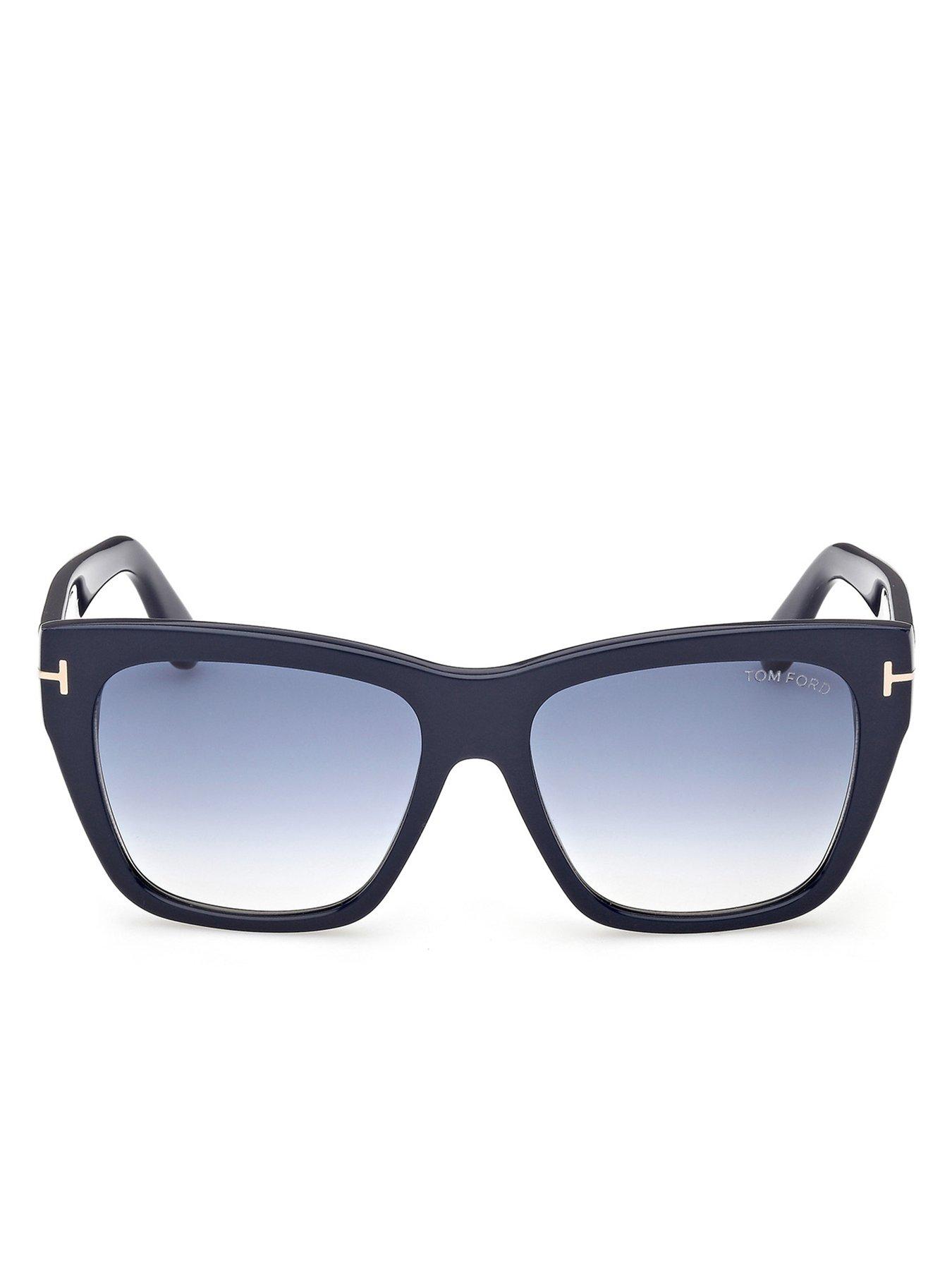 Image 2 of 5 of Tom Ford Flynn-02 Butterfly Sunglasses - Shiny Blue