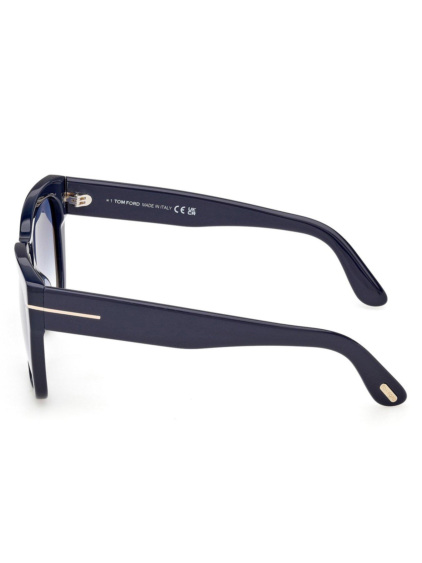 Image 3 of 5 of Tom Ford Flynn-02 Butterfly Sunglasses - Shiny Blue