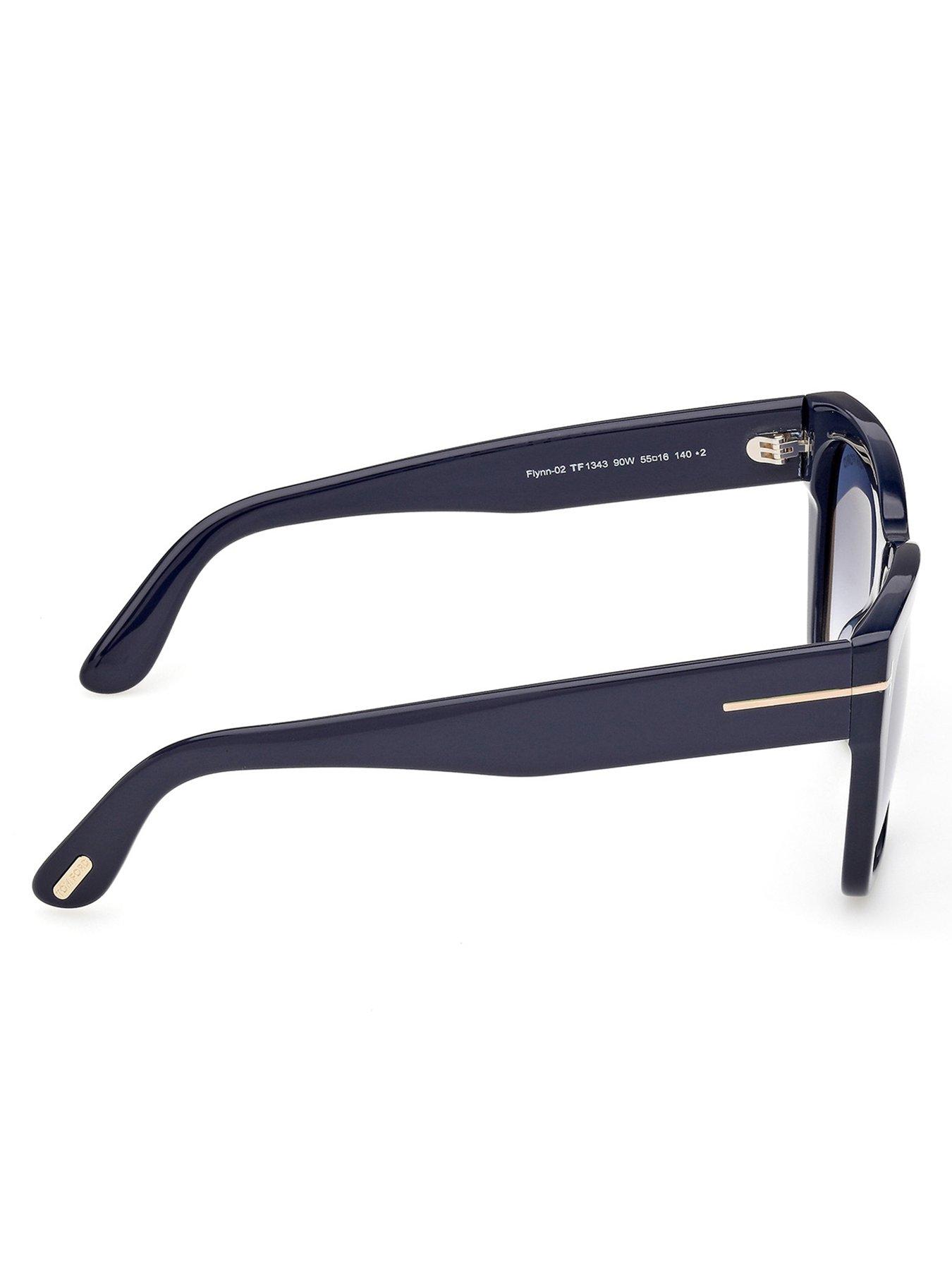 Image 5 of 5 of Tom Ford Flynn-02 Butterfly Sunglasses - Shiny Blue