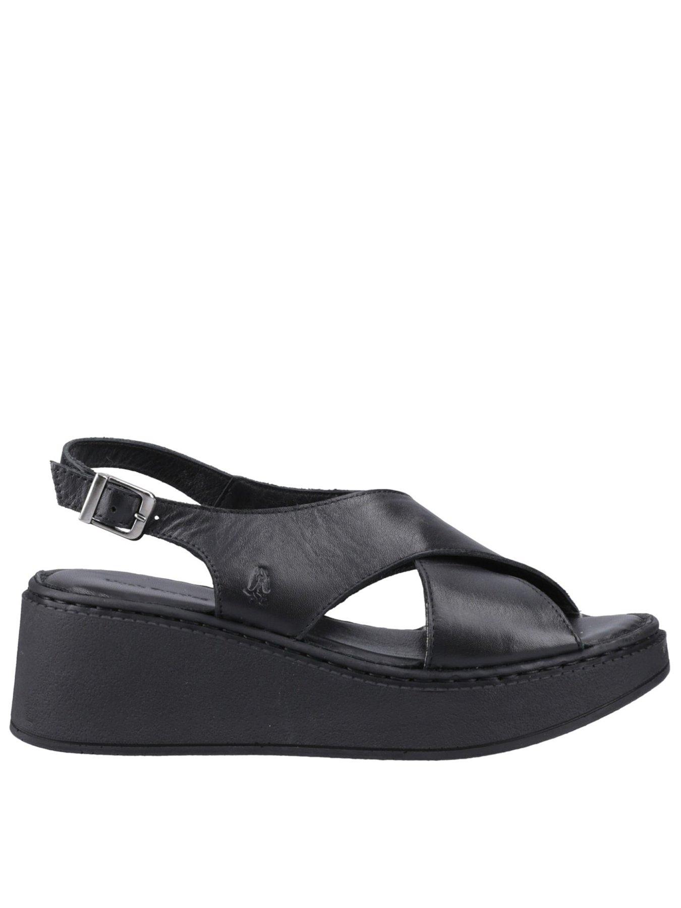 Hush Puppies Bex Wedge Sandal-black
