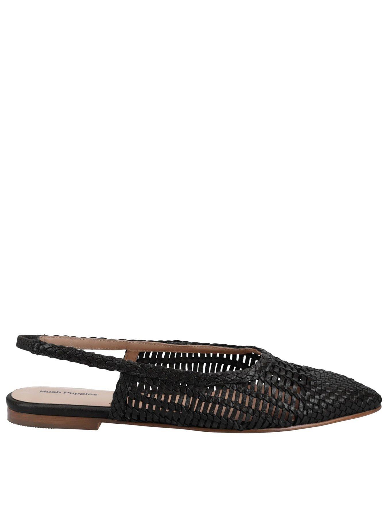 Image 1 of 5 of Hush Puppies Dalia Woven Slingback-black