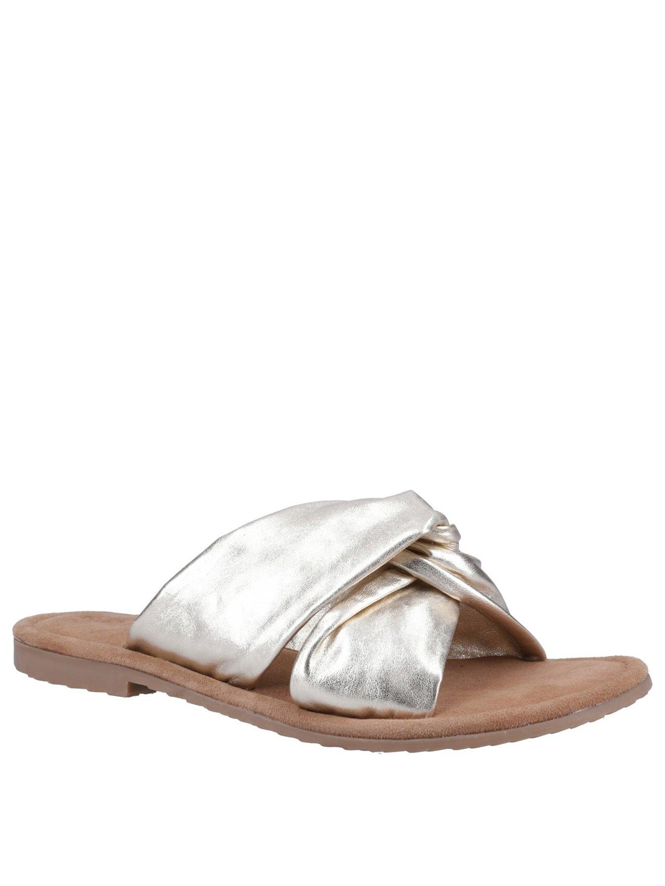 Image 2 of 4 of Hush Puppies Amy Wide Fit Sandal-gold