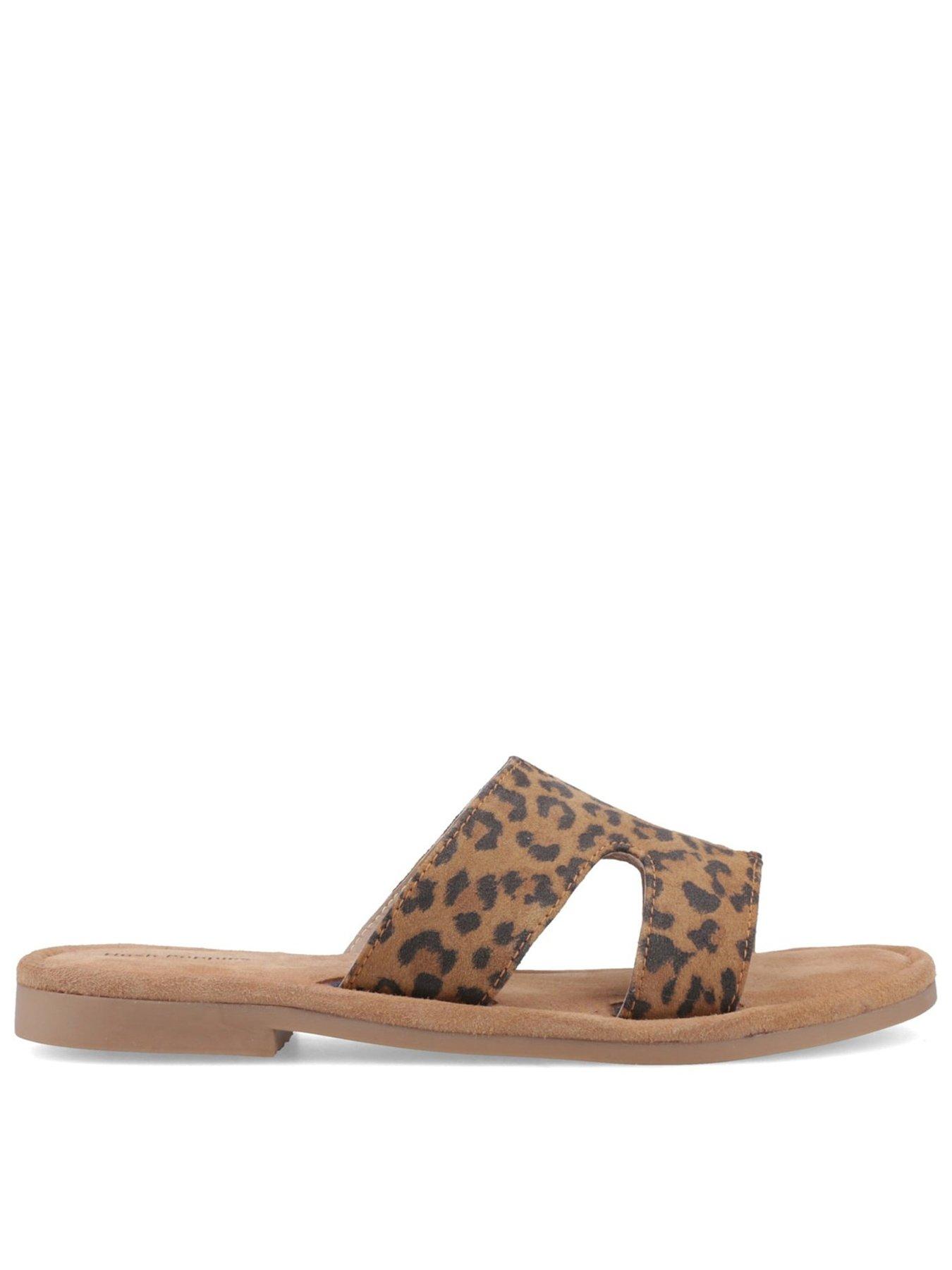 Image 1 of 6 of Hush Puppies Azalea Mule Sandals - Leopard