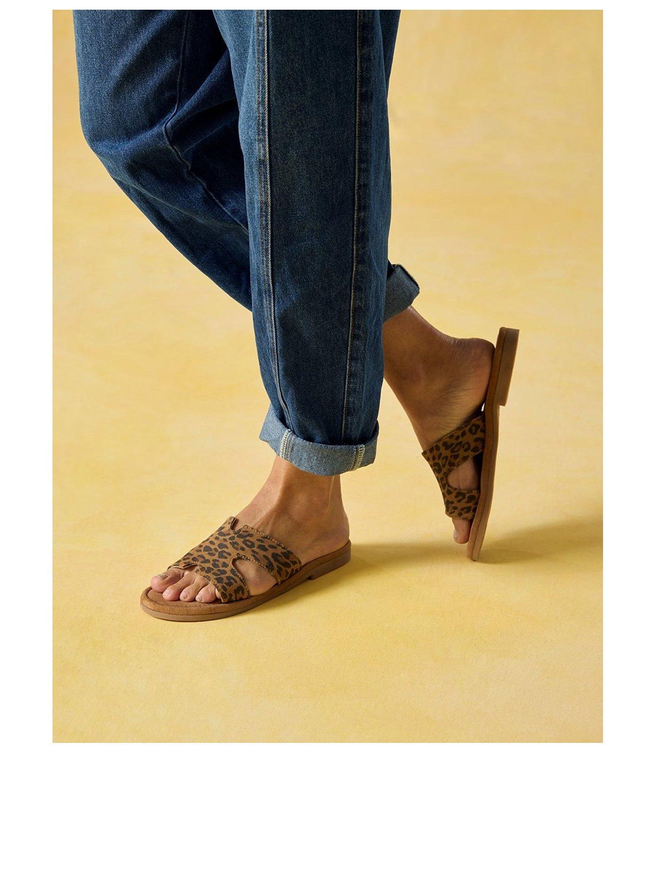 Image 2 of 6 of Hush Puppies Azalea Mule Sandals - Leopard