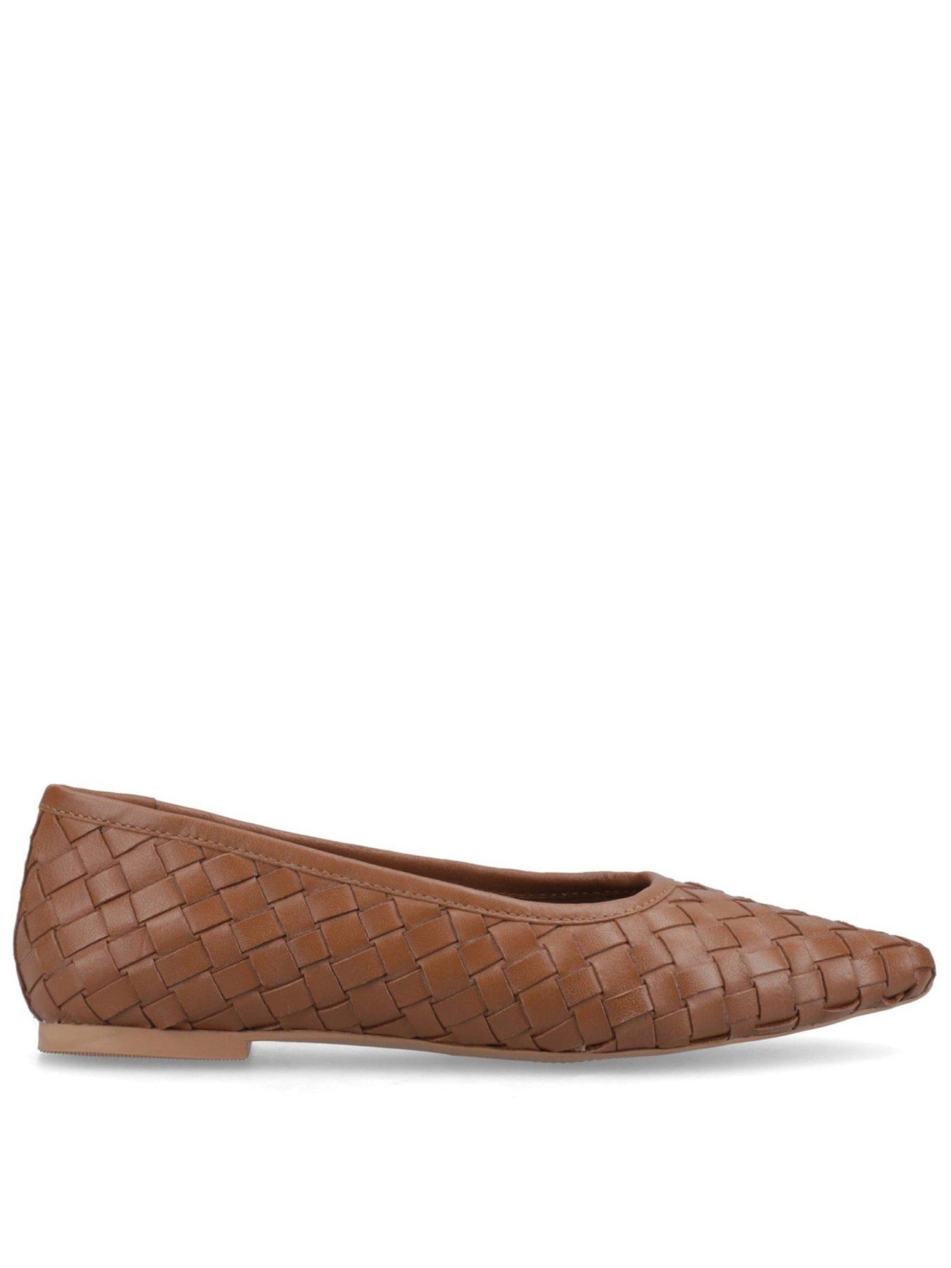 Hush Puppies Darla Woven Ballerina-tan