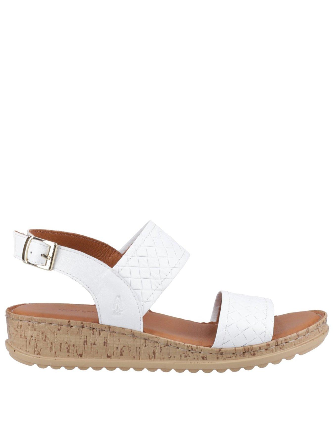 Hush Puppies Ebony Woven Sandal-white