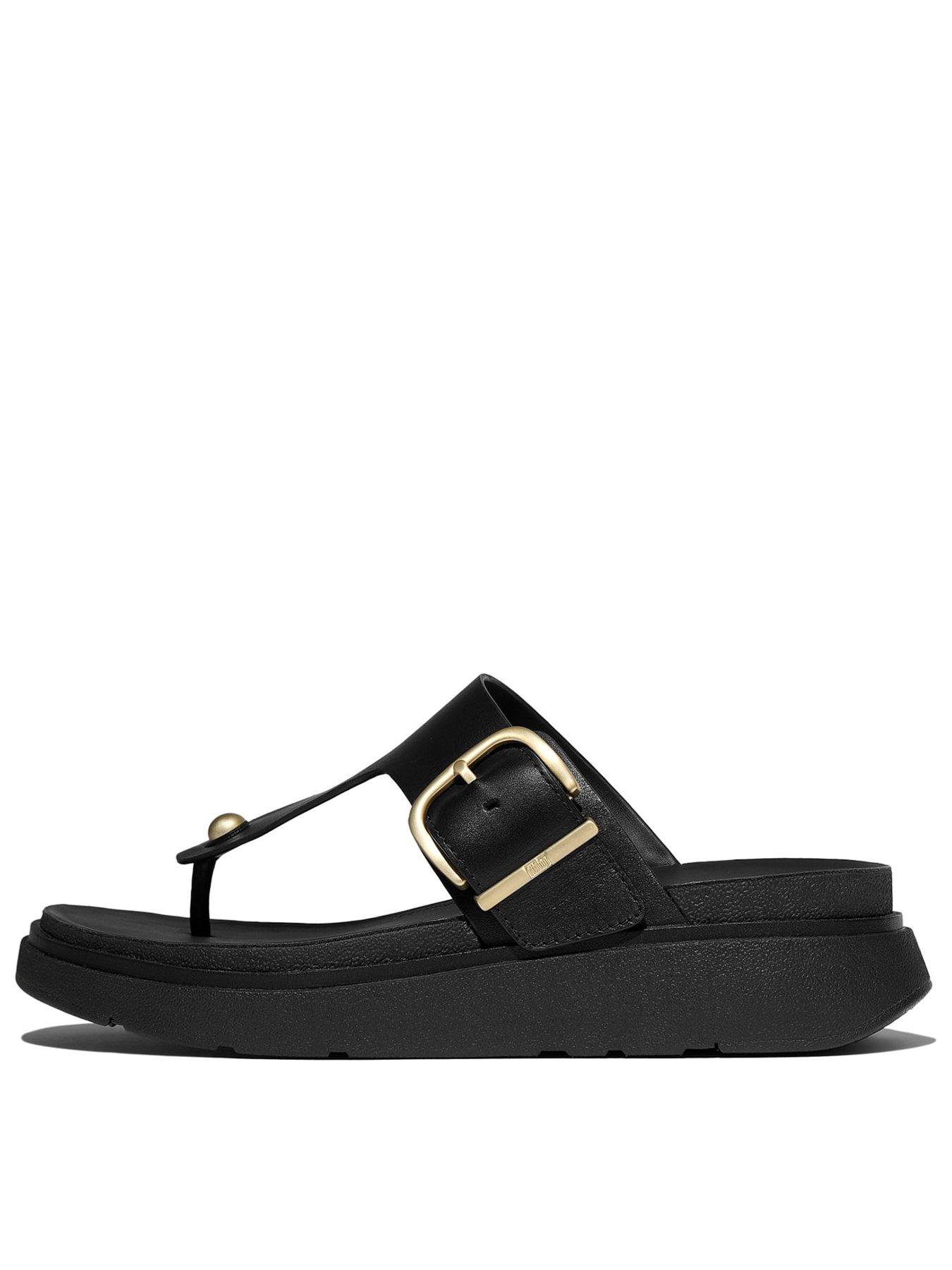 Fitflop Gen-Ff Buckle Leather Toe-Post Sandals