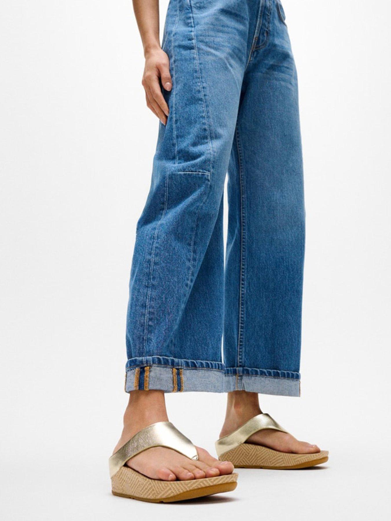 FitFlop Lulu Lux Graphic-weave Leather Toe-post Sandals