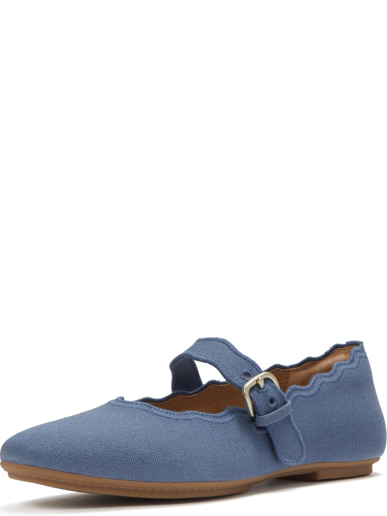 Image 4 of 7 of FitFlop Delicato Wave-edge Canvas Mary Janes