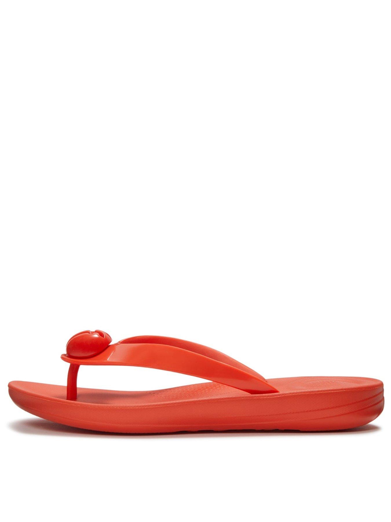 Fitflop Iqushion Glossy-Button Flip-Flops