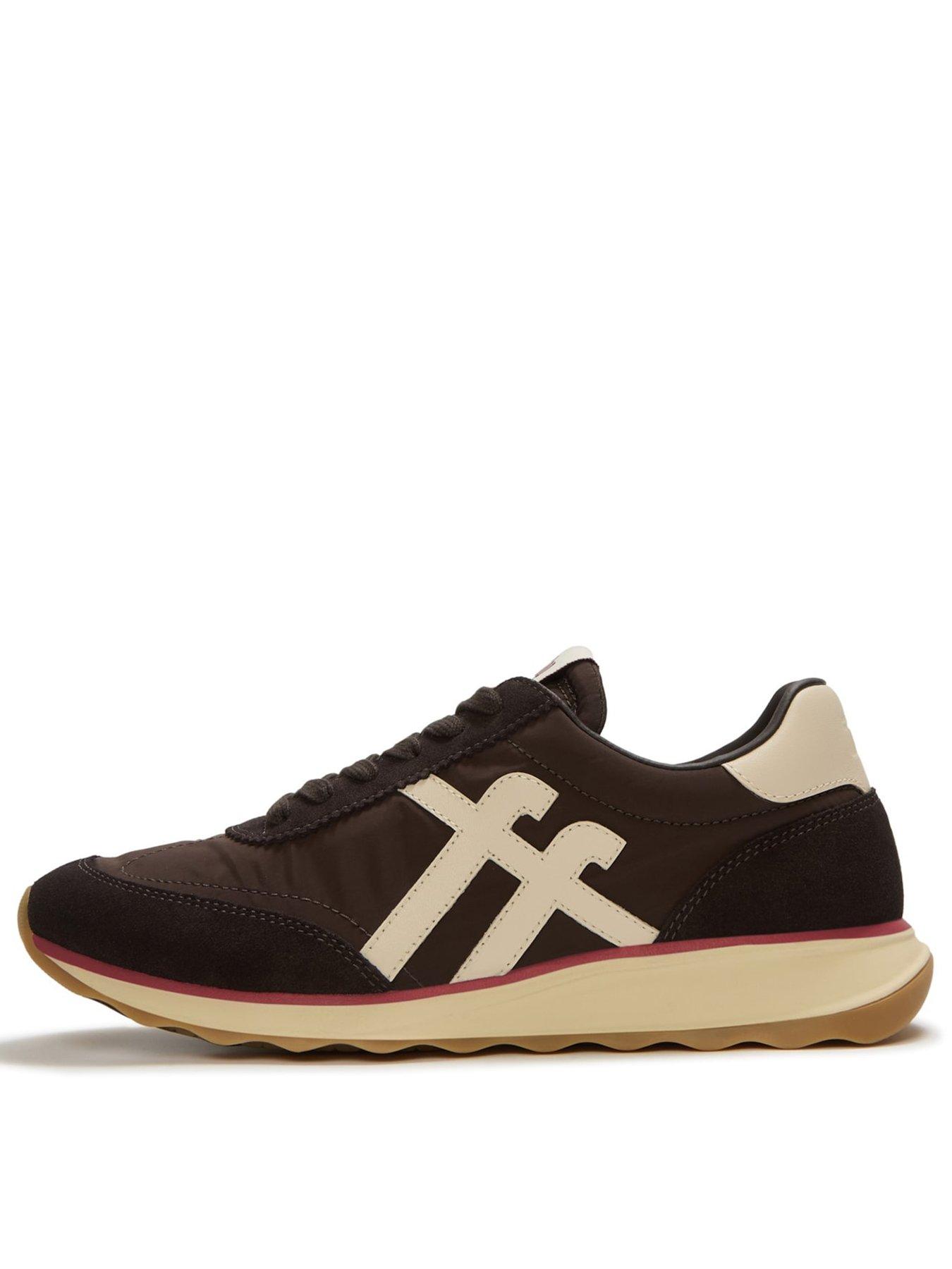 Image 1 of 6 of FitFlop Retro-q Ff Fabric/suede Sneakers