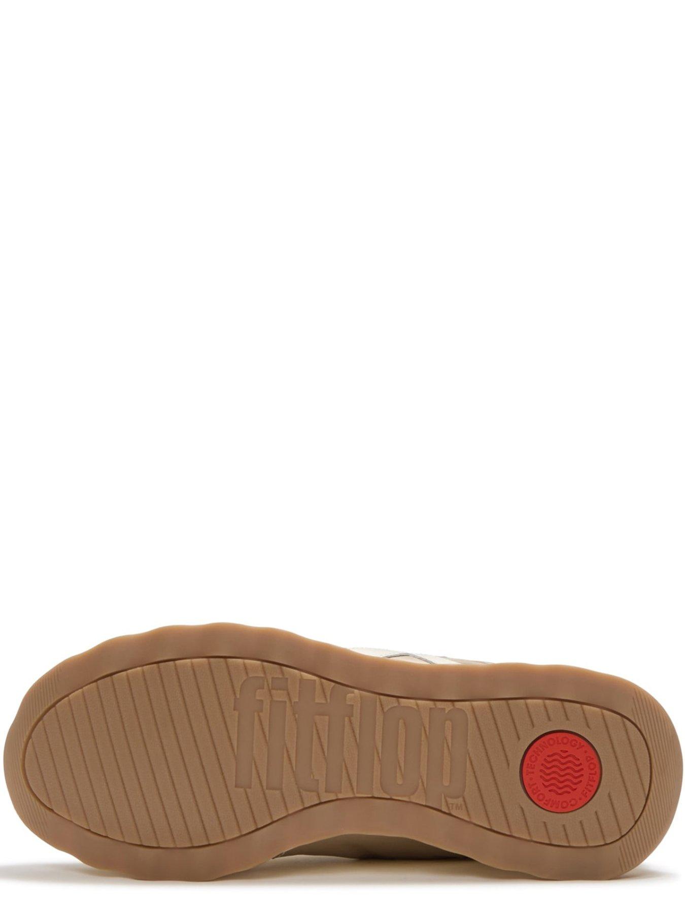 Image 4 of 5 of FitFlop Retro-q Ff Metallic-fabric/suede Sneakers