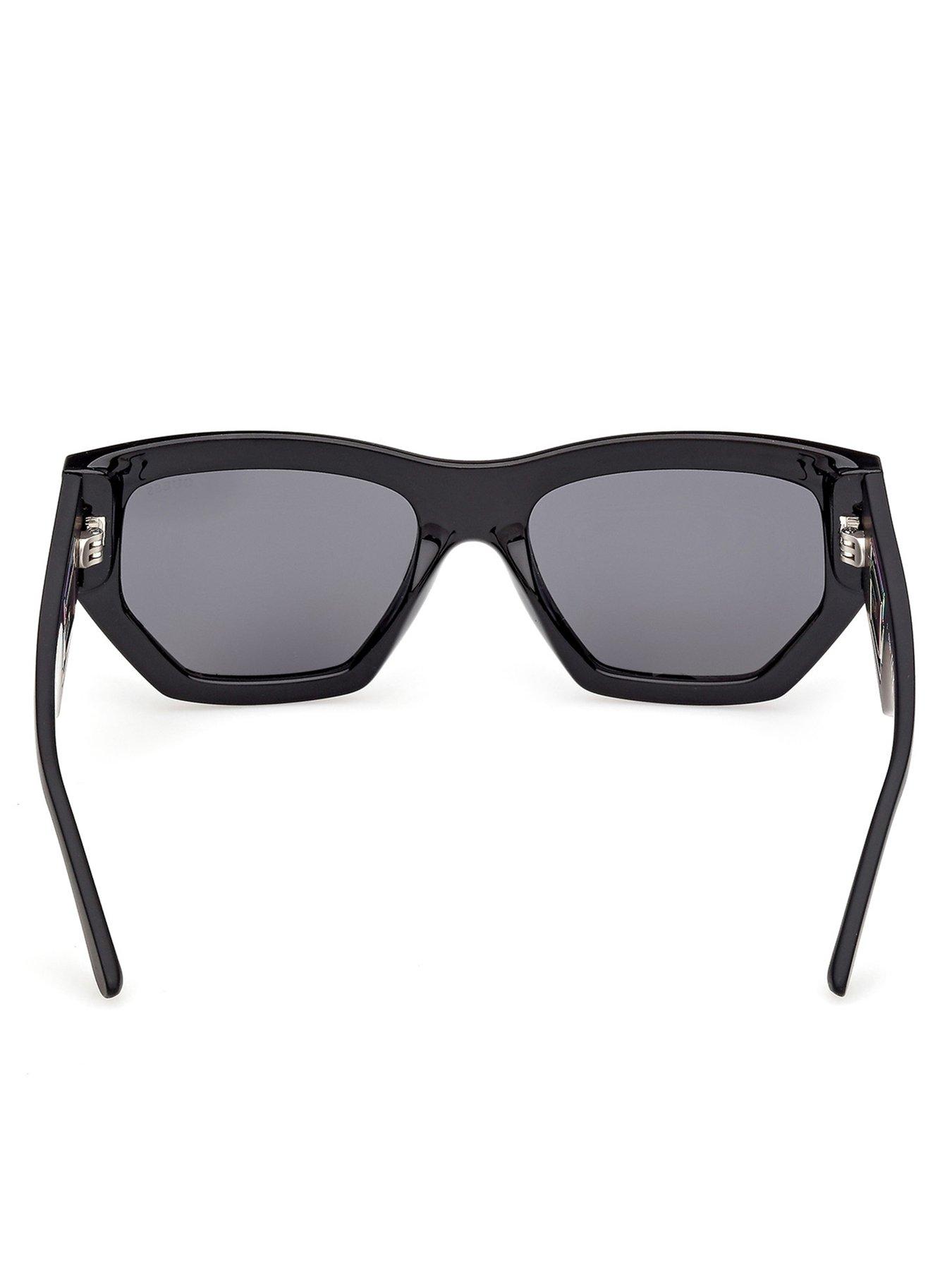 Image 4 of 5 of Guess Geometric Sunglasses - Shiny Black