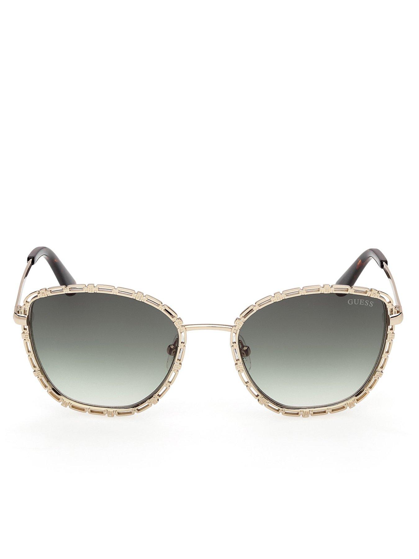 Image 2 of 5 of Guess Round Sunglasses - Gold
